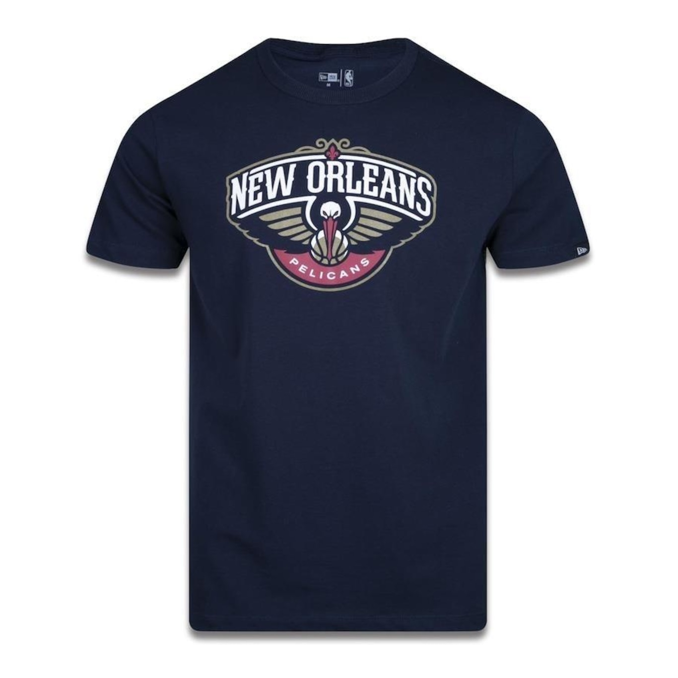 Camiseta New Era Plus Size Regular Manga Curta New Orleans Pelicans Logo - Masculino - Foto 1