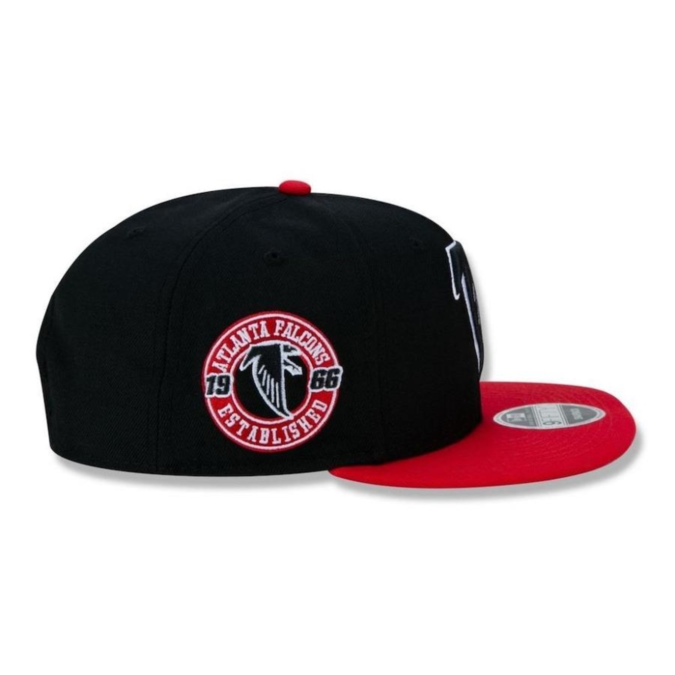 Boné Aba Curva New Era Atlanta Falcons 950 Classic Team NFL Aba Reta - Snapback - Adulto - Foto 5