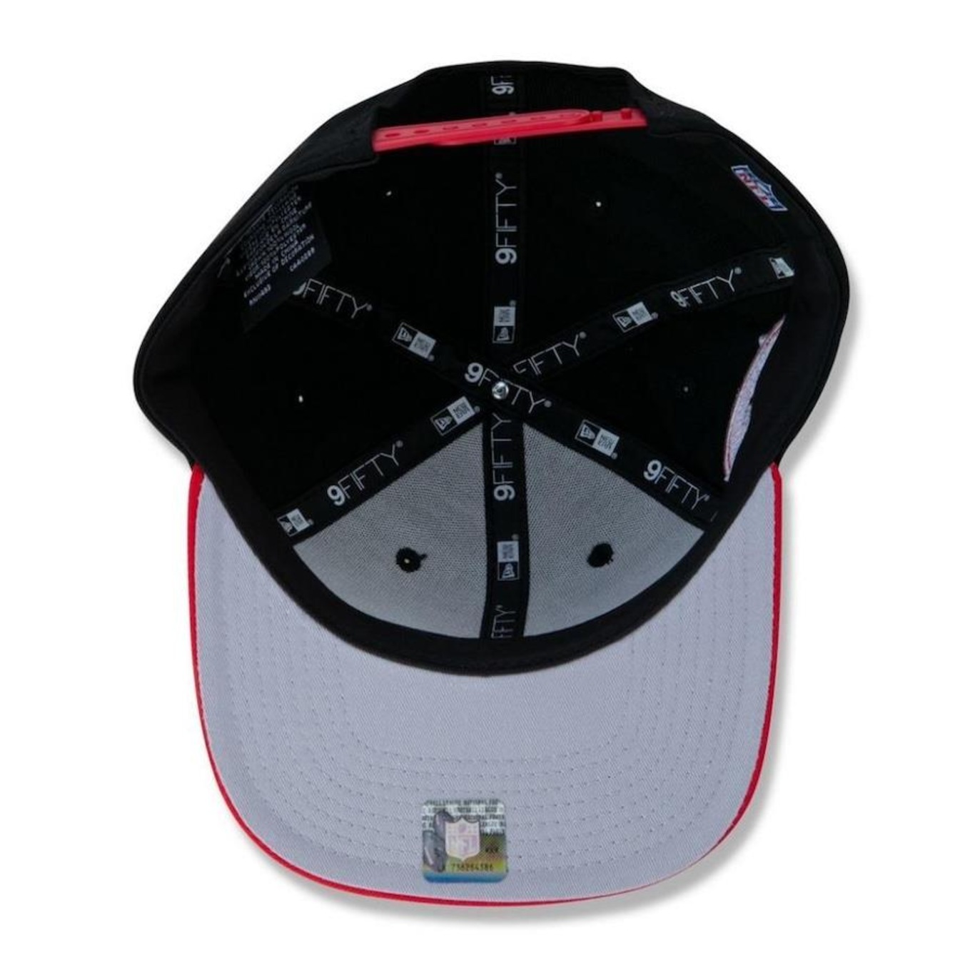 Boné Aba Curva New Era Atlanta Falcons 950 Classic Team NFL Aba Reta - Snapback - Adulto - Foto 6