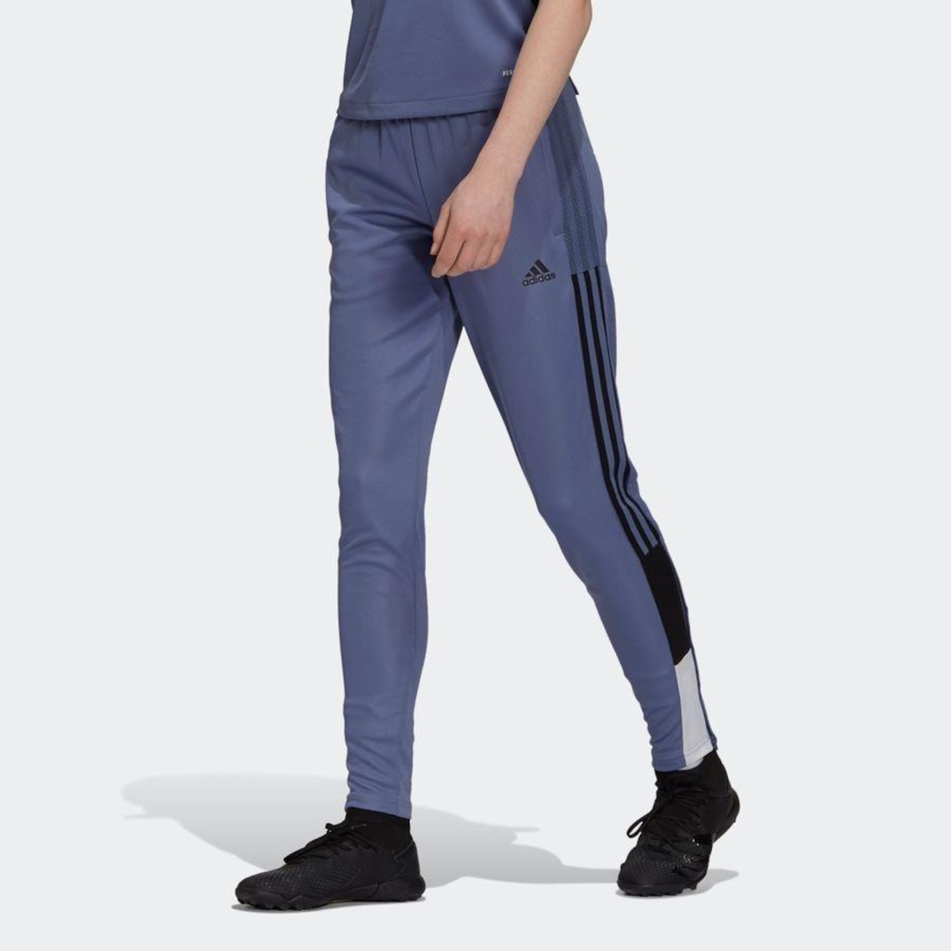 Calça adidas com ziper na sales perna feminina