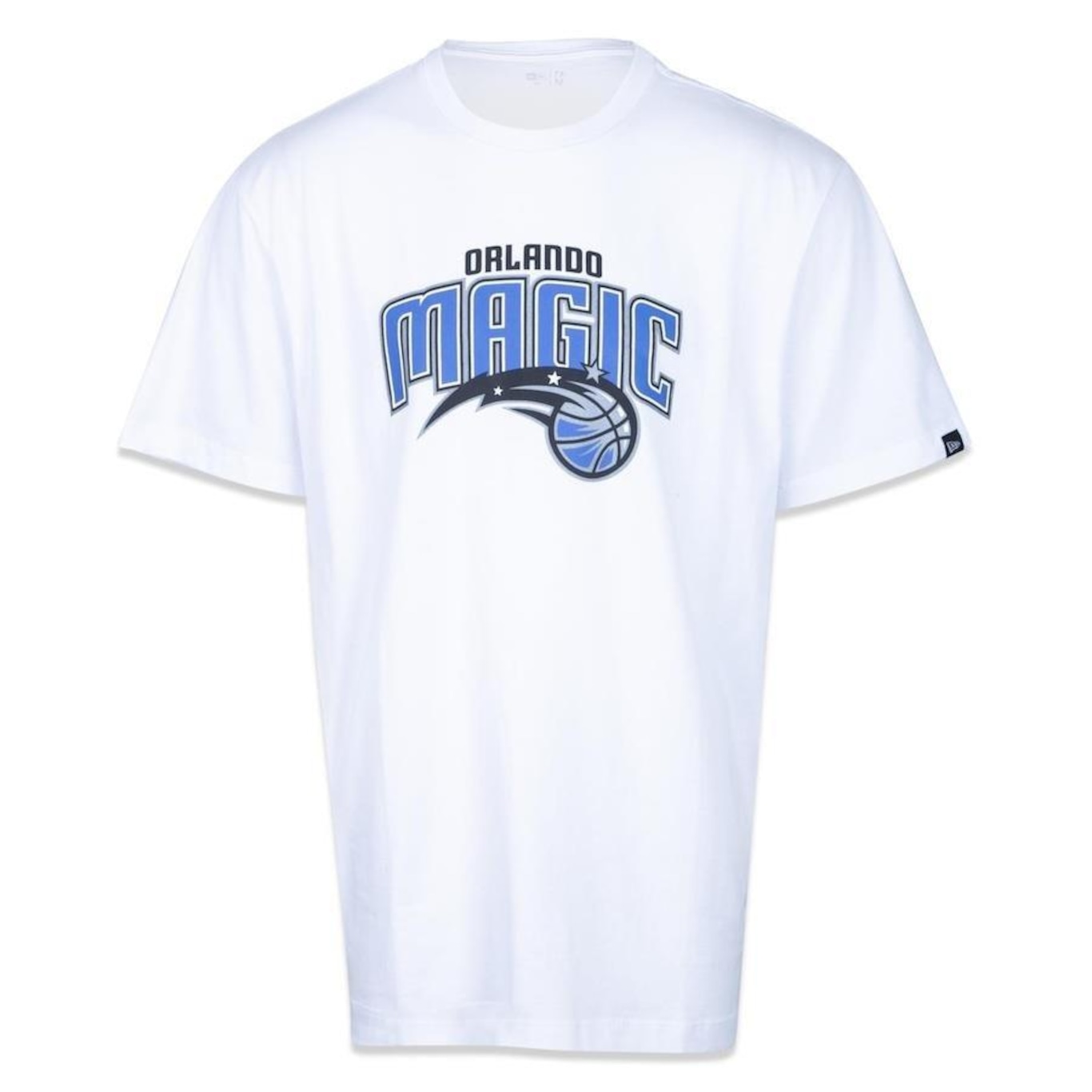 Camiseta New Era Plus Size Regular Manga Curta Orlando Magic Logo - Masculino - Foto 1