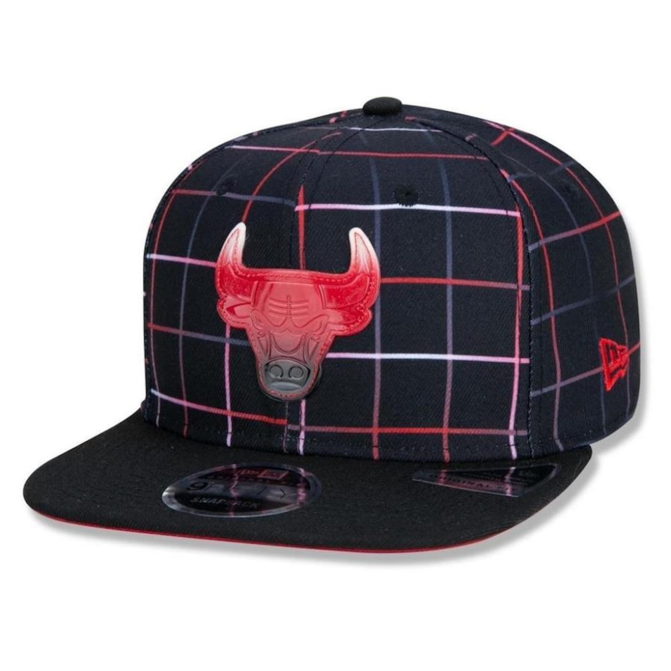 Boné Aba Reta New Era Chicago Bulls NBA 950 Have Fun Tile - Snapback - Adulto - Foto 1