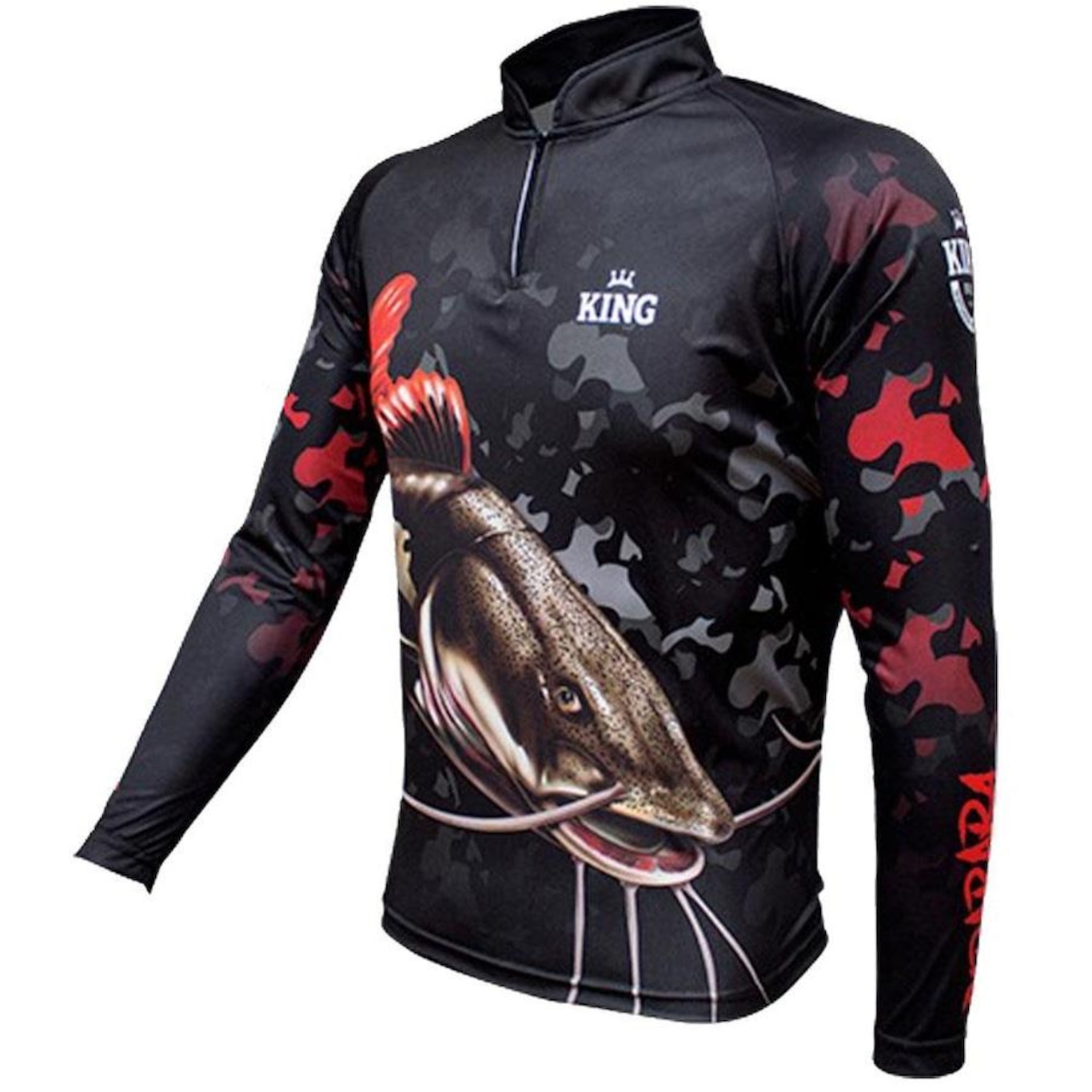 Camiseta de Pesca Manga Longa King Brasil Pirarara Proteção UV50+ - Masculina - Foto 3