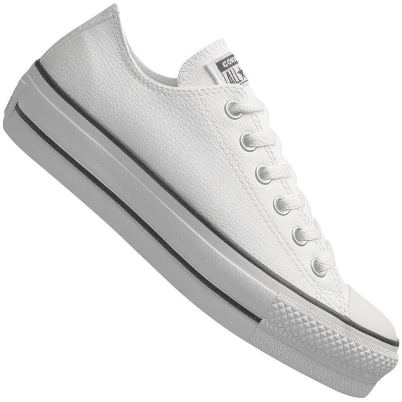 All star de store couro branco centauro