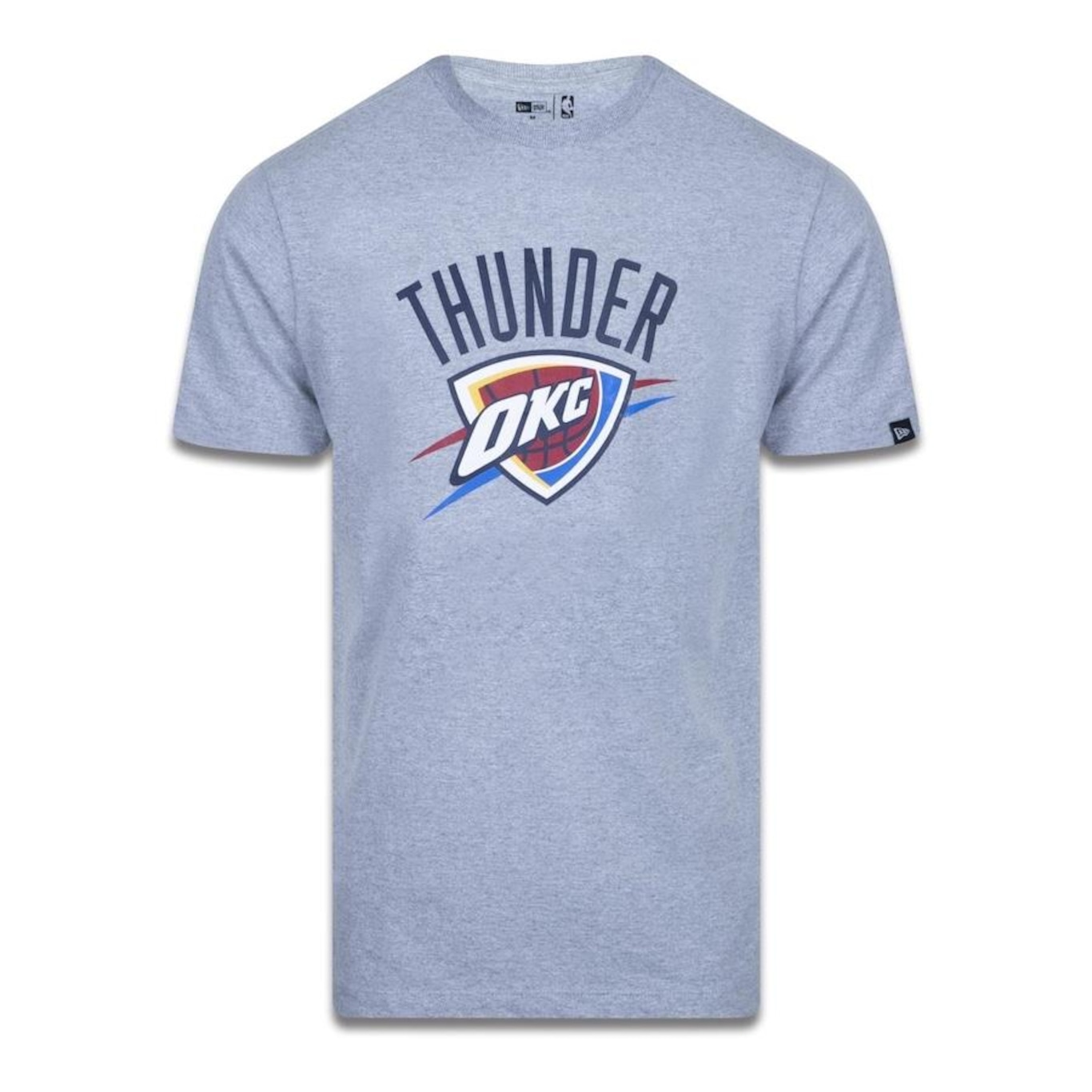 Camiseta New Era Plus Size Regular Manga Curta Oklahoma City Thunder Logo - Masculino - Foto 1