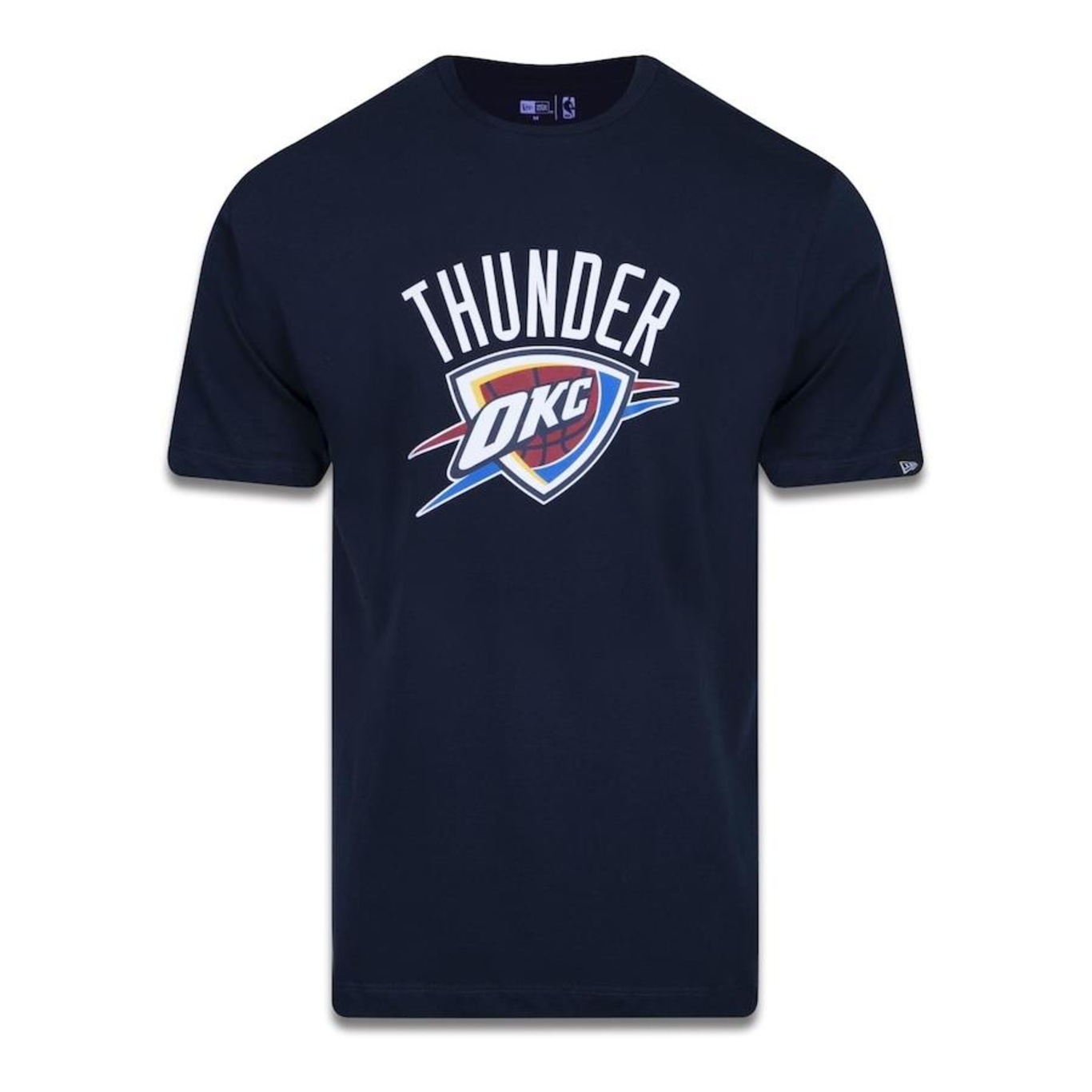 Camiseta New Era Plus Size Regular Manga Curta Oklahoma City Thunder Logo - Masculino - Foto 1