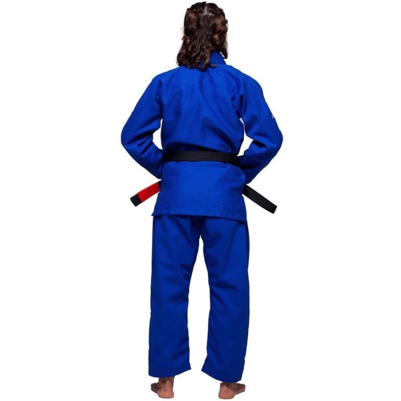 Kimono Jiu Jitsu Atama Trançado Infinity Collab Feminino - Azul - Foto 3