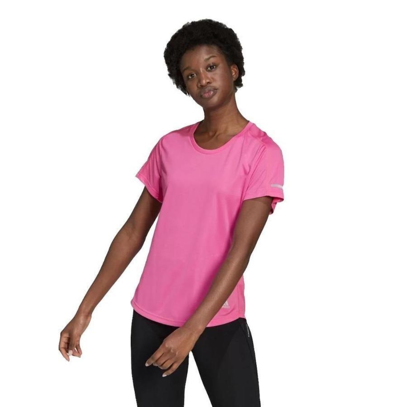 Camiseta adidas Run It Short Sleeve - Feminina - Foto 2