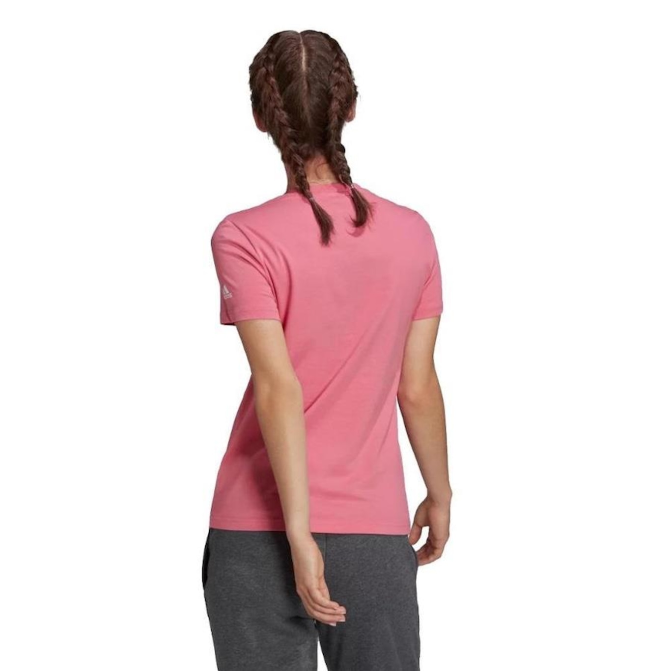 Camiseta adidas Essentials Slim Logo - Feminina - Foto 3