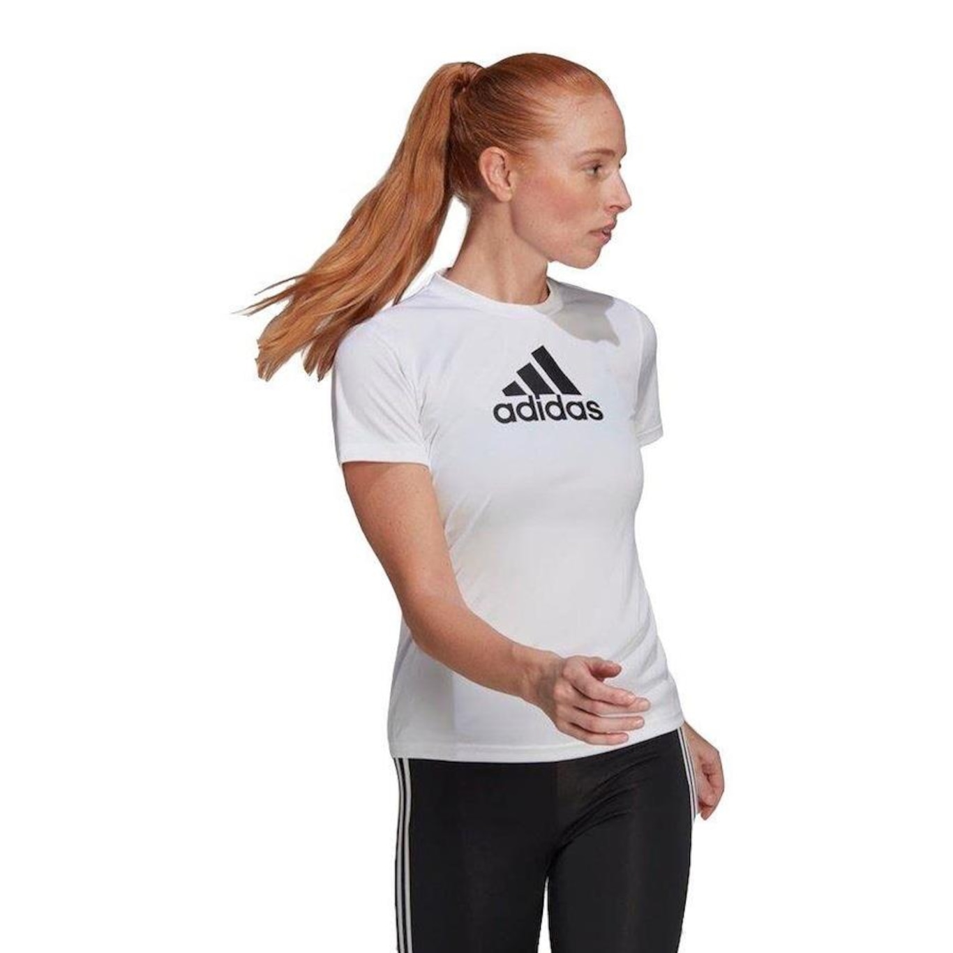 Camiseta Adidas Designed 2 Move Logo GL3821 - Feminina - Foto 2