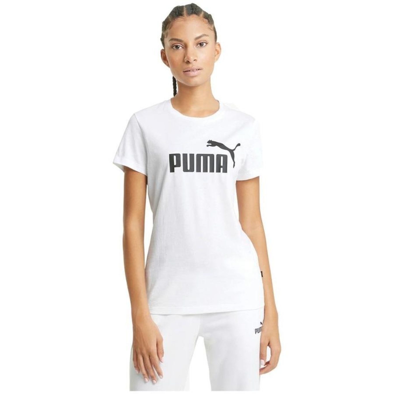 Camiseta Puma Essentials Logo - Feminina - Foto 3