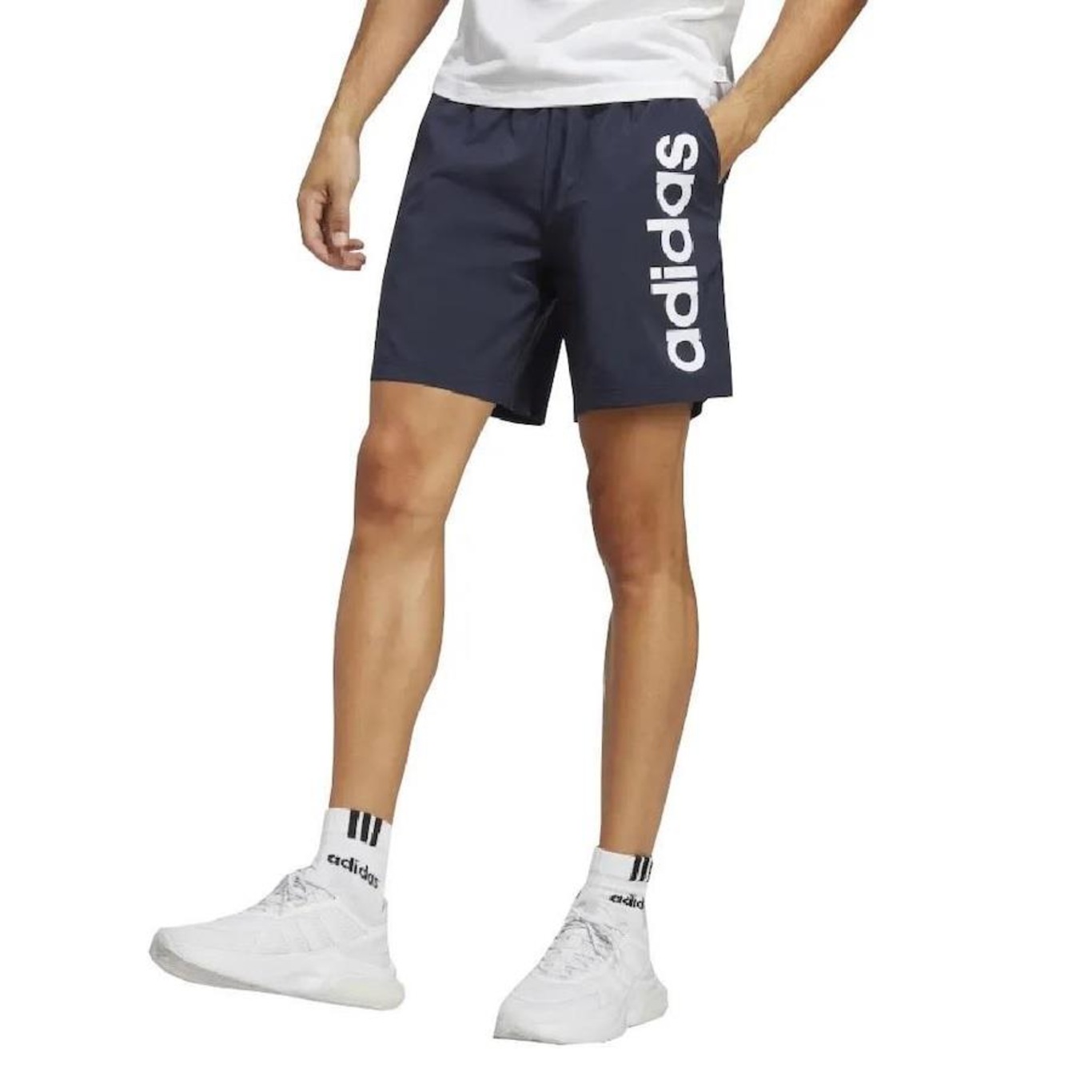 Bermuda adidas Aeroready Essentials Linear Logo - Masculina - Foto 1