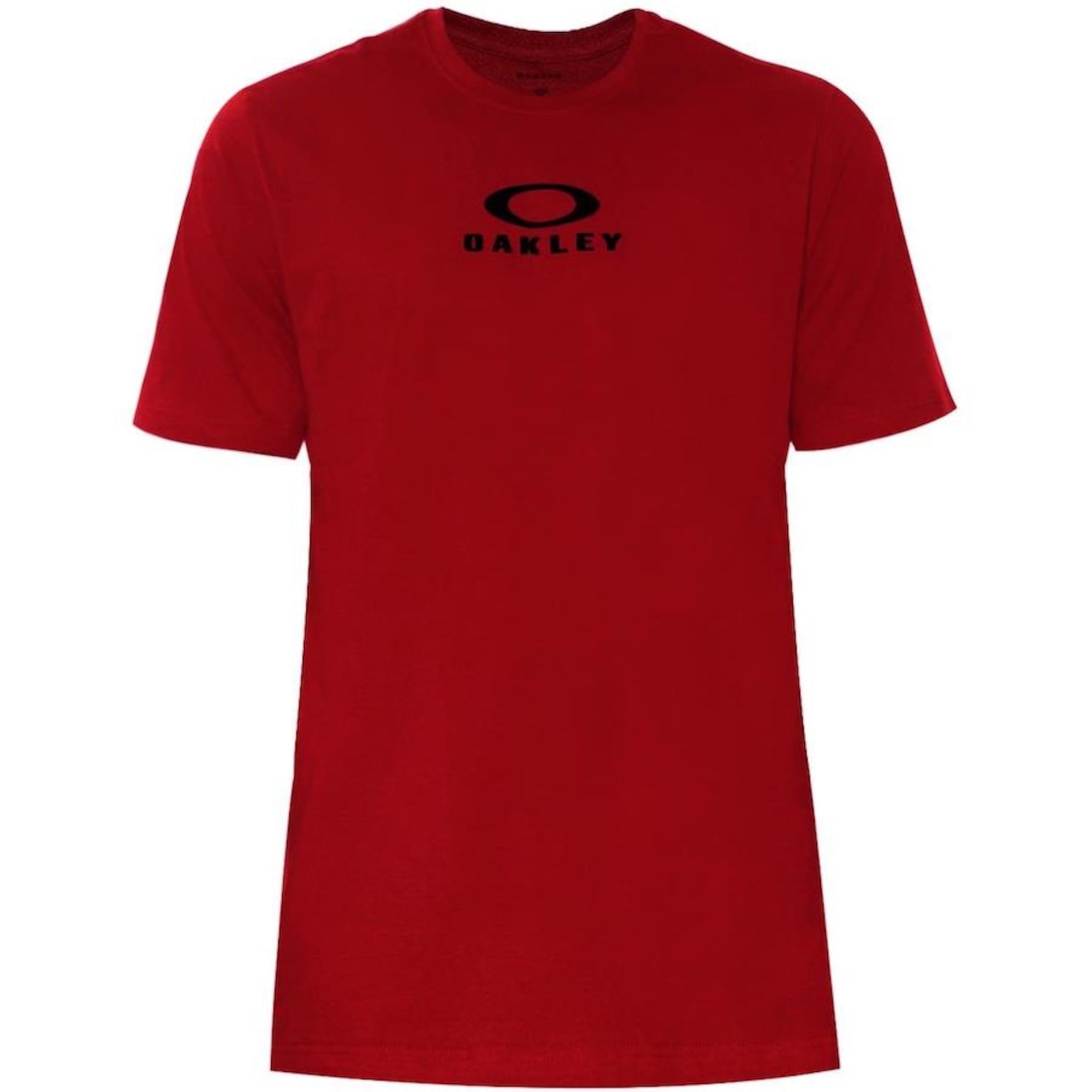 CAMISETA OAKLEY LOGO NO MEIO GRANDE - VERMELHA