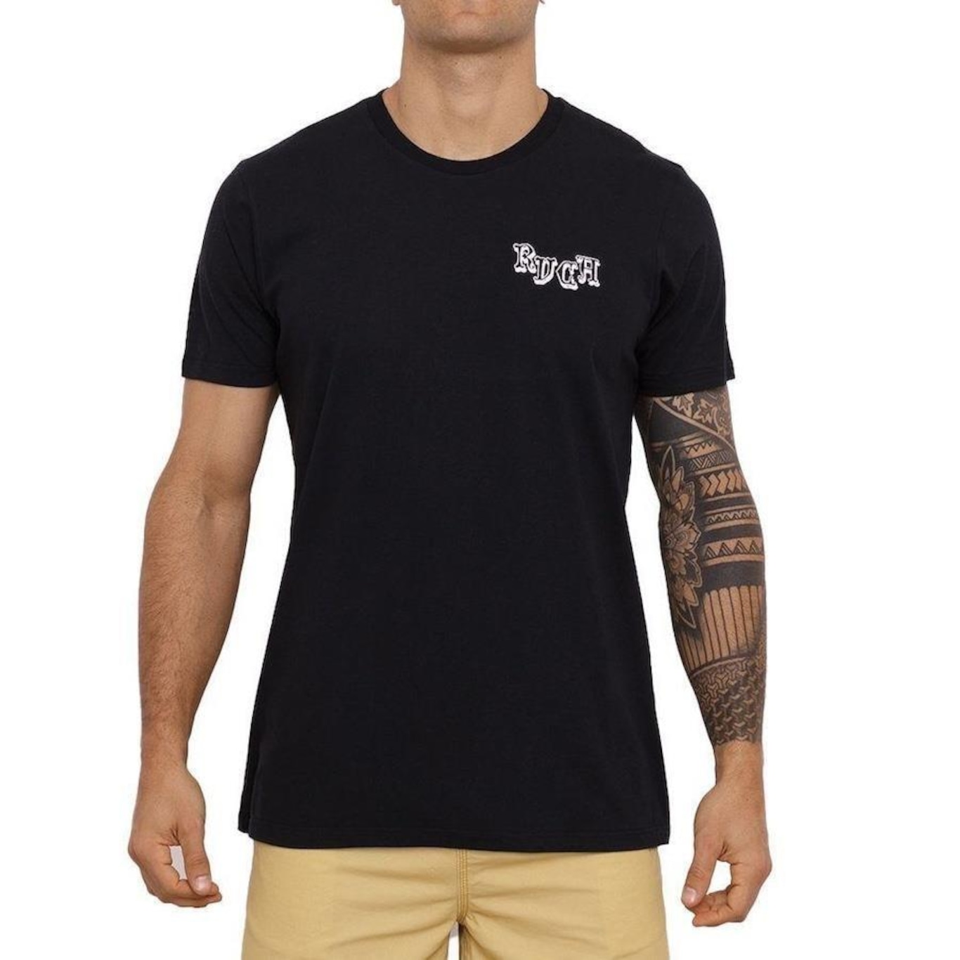 Camiseta RVCA Tres Hombres - Masculina - Foto 1