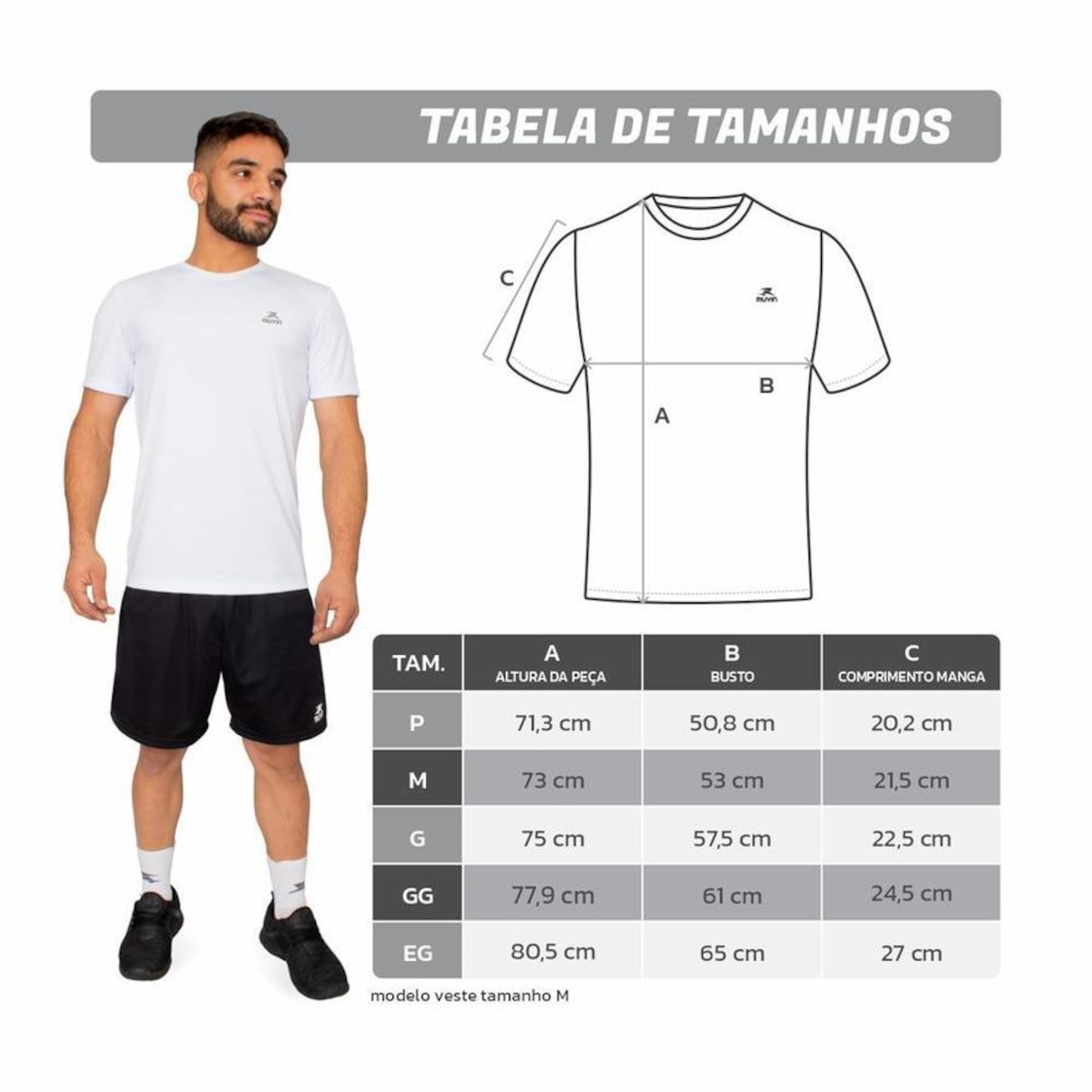 Kit Camiseta Muvin Color Dry Workout Ss - 3 Unidades - Masculino - Foto 4