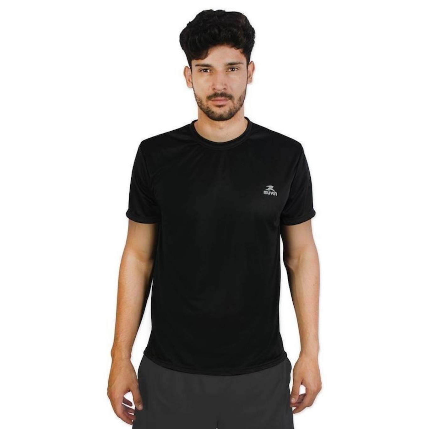 Kit Camiseta Muvin Color Dry Workout Ss - 3 Unidades - Masculino - Foto 2