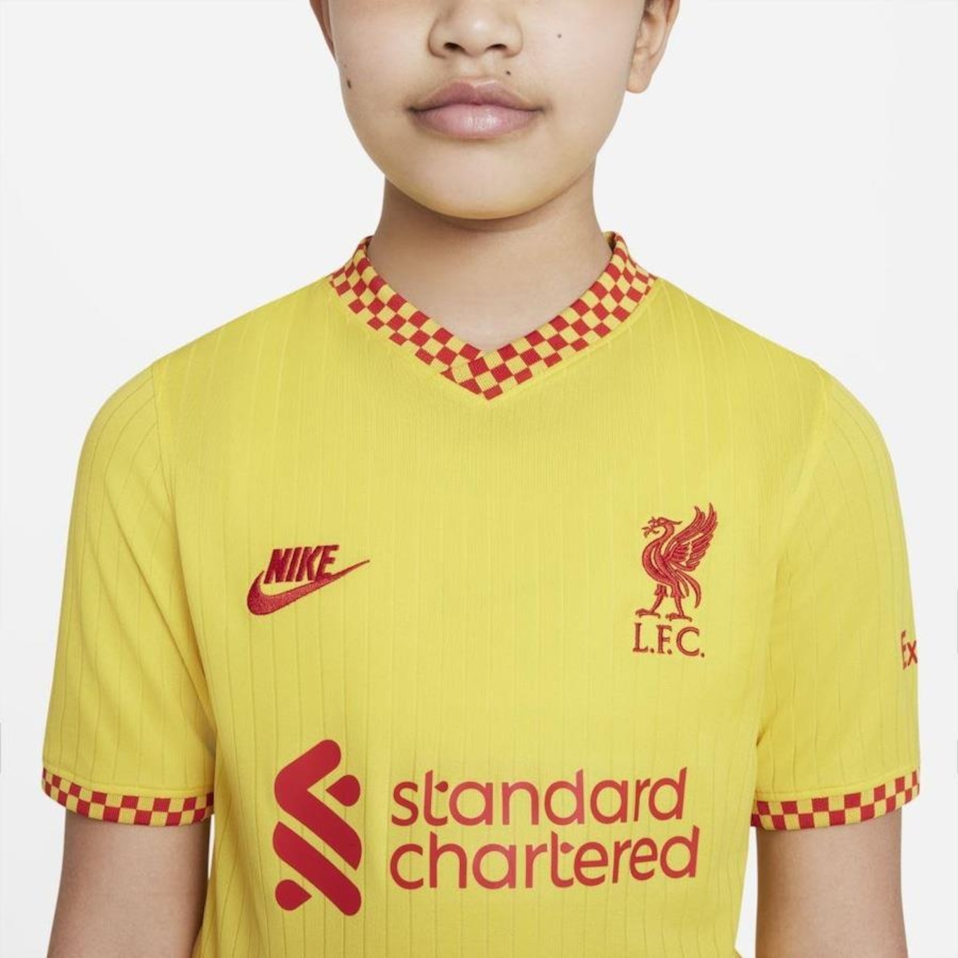 Camisa Liverpool III 21/22 Nike Stadium - Infantil - Foto 4