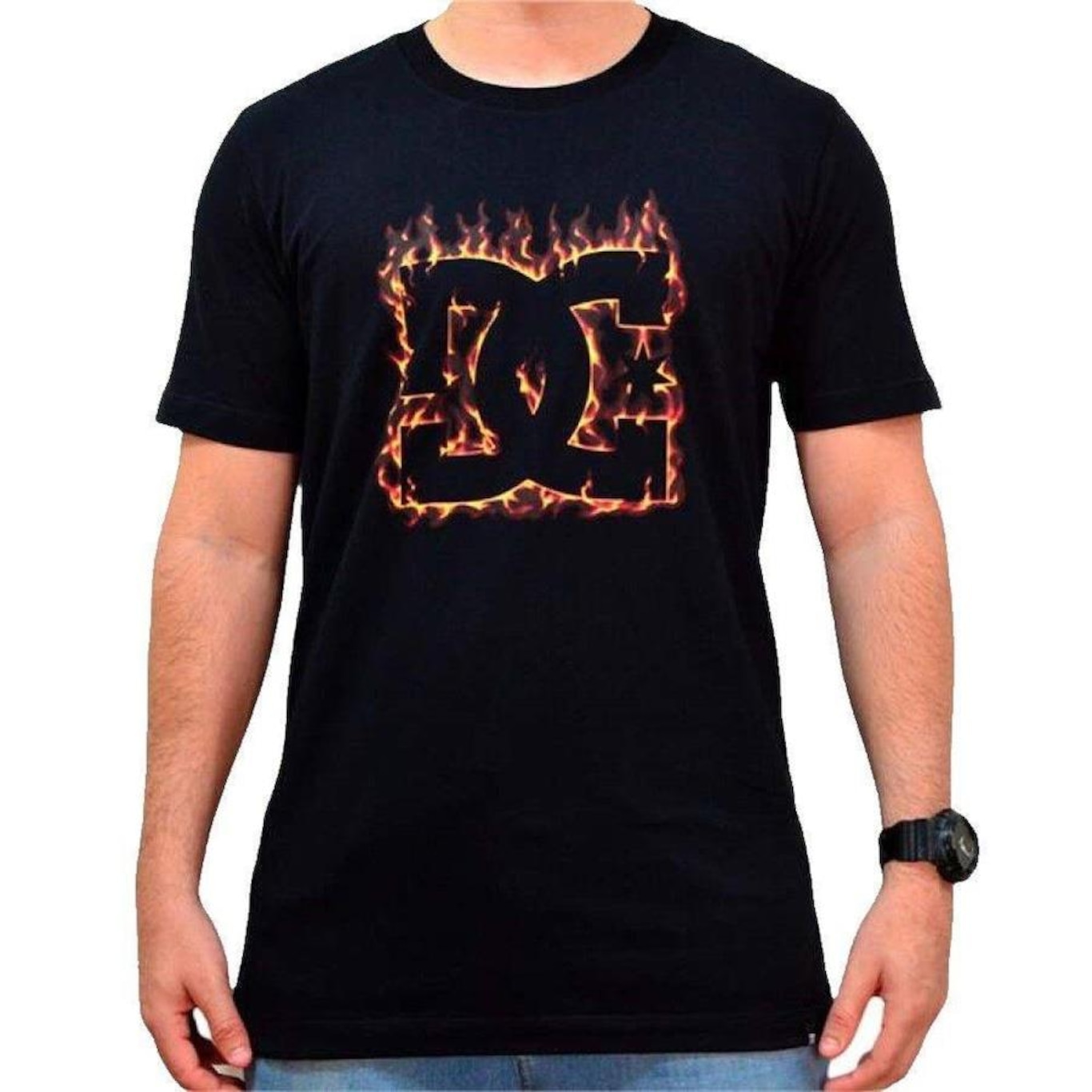 Camiseta DC Shoes DC Fuego - Masculina - Foto 1