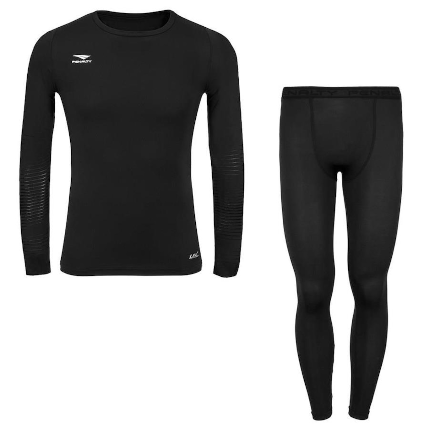 Kit Térmico Penalty Calça + Camisa Proteção UV50+ - Masculino - Foto 1