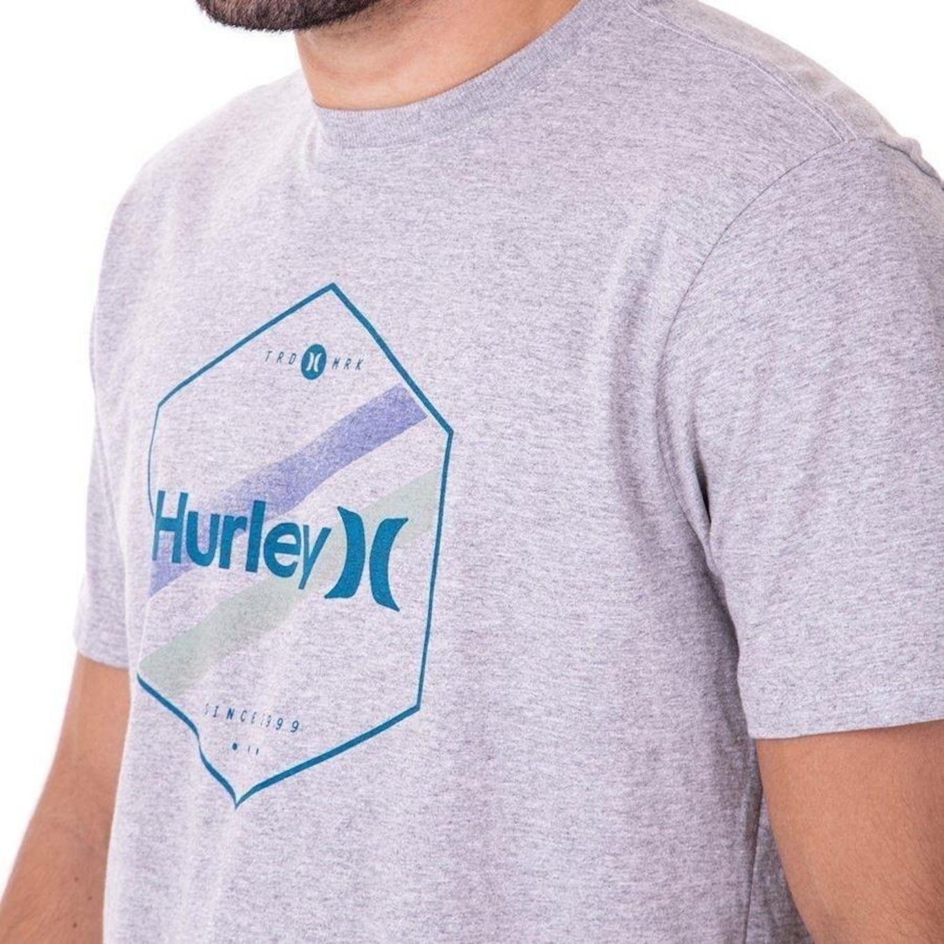 Camiseta Hurley Hexa Two - Masculina - Foto 3