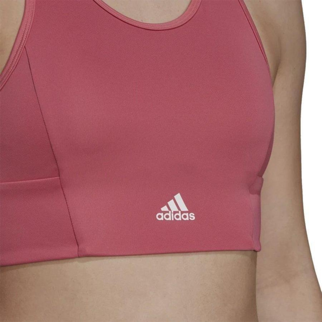 Top Cropped adidas 3 Stripes Padded Sports - Adulto