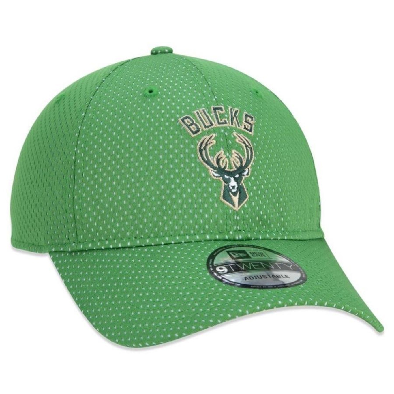 Boné Aba Curva New Era Milwaukee Bucks 920 NBA Have Fun Mesh - Adulto - Foto 4