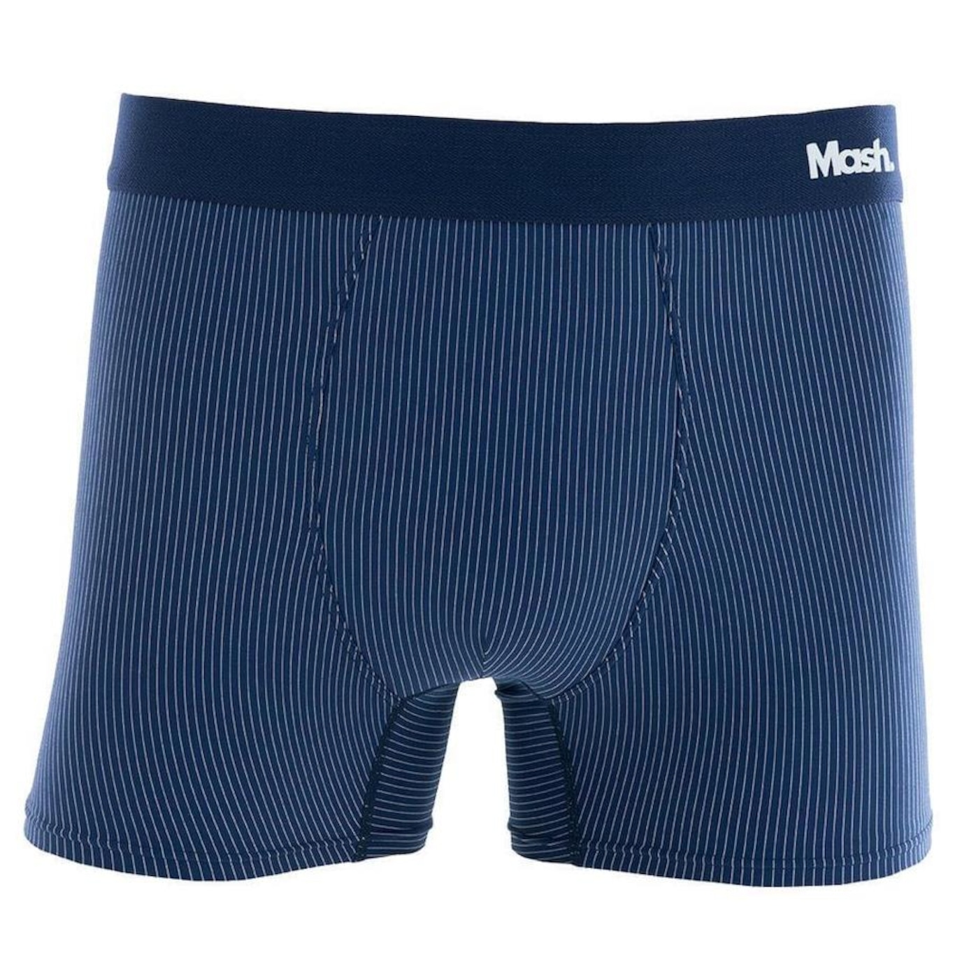 Cueca Boxer Mash Risca de Giz Microfibra Elástico - Masculina - Foto 1