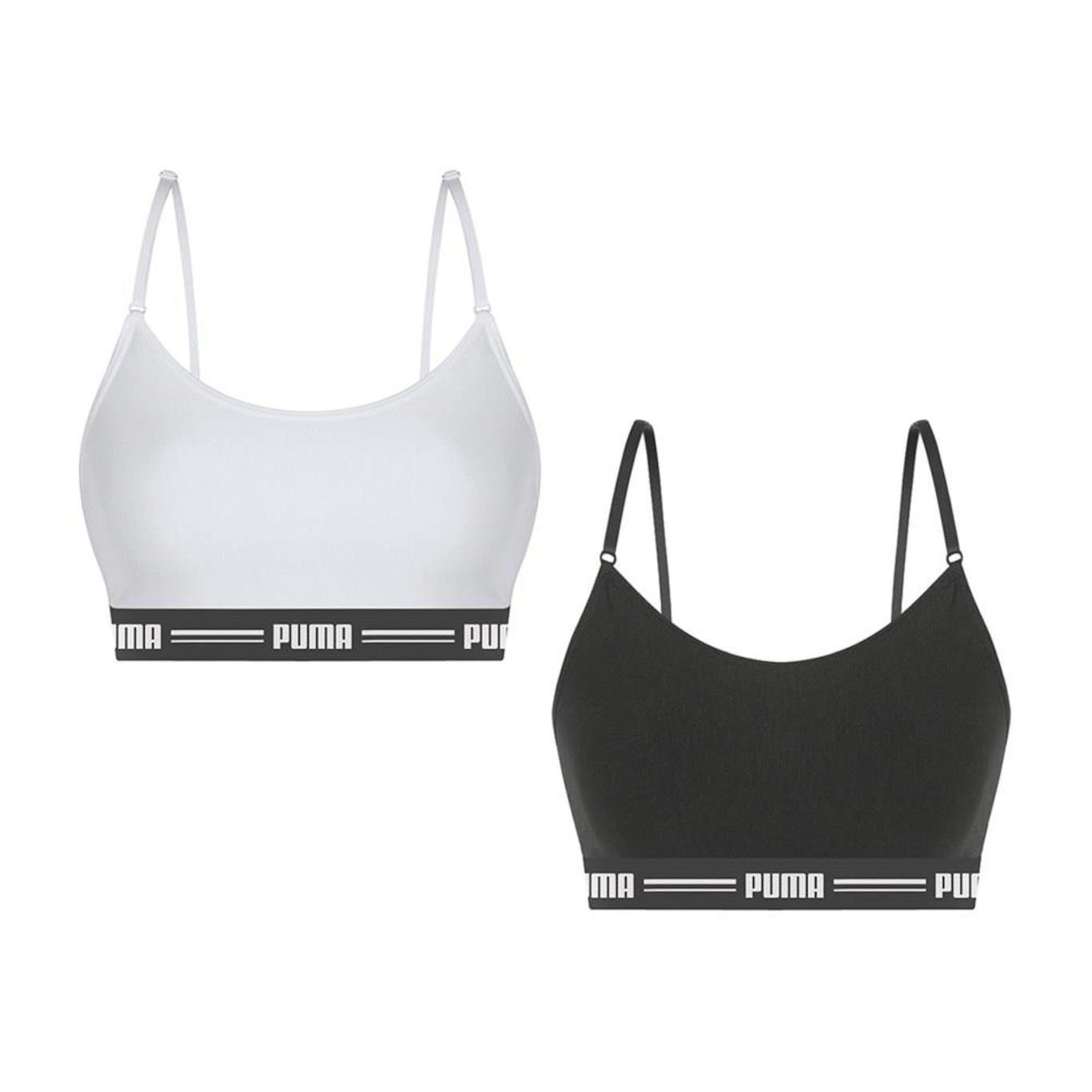 Kit Tops Fitness Puma Modal Stretch - 2 unidades - Feminino - Foto 1