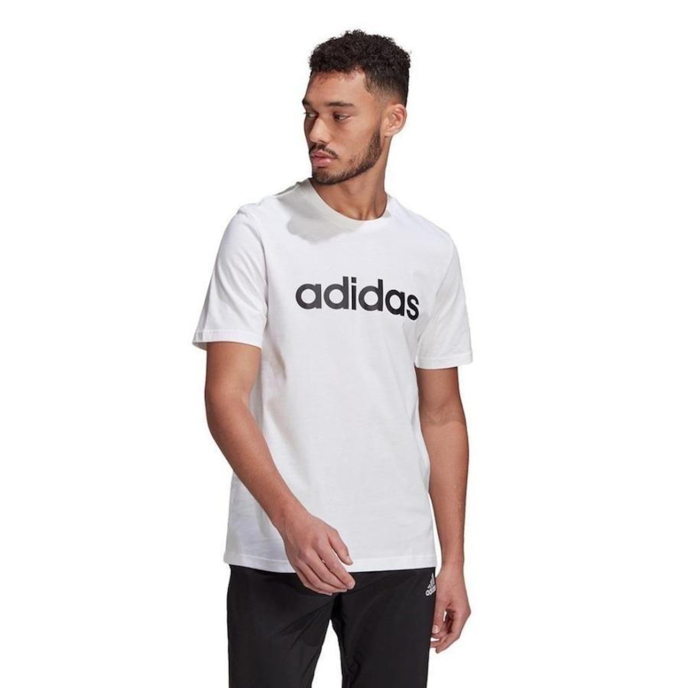 Camiseta adidas Logo Linear - Masculina - Foto 3