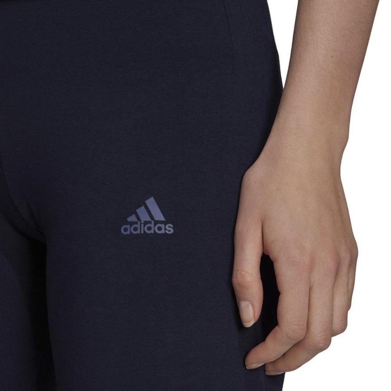 Calça Legging adidas Fitted 3-Stripes - Feminino - Foto 6