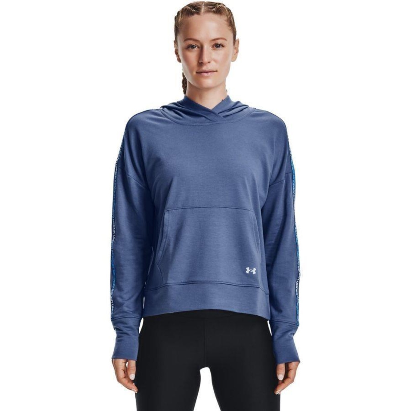 Blusão Under Armour Rival Terry Taped Hoodie - Feminino - Foto 1