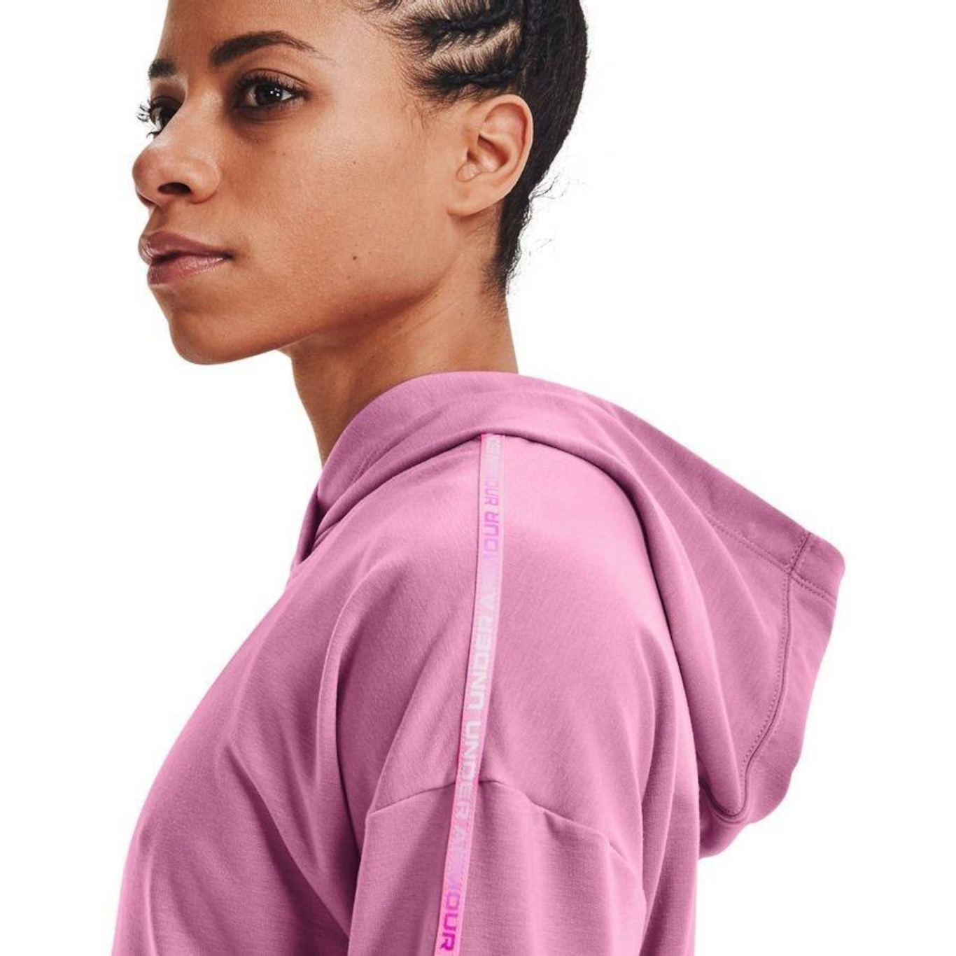 Blusão Under Armour Rival Terry Taped Hoodie - Feminino - Foto 4