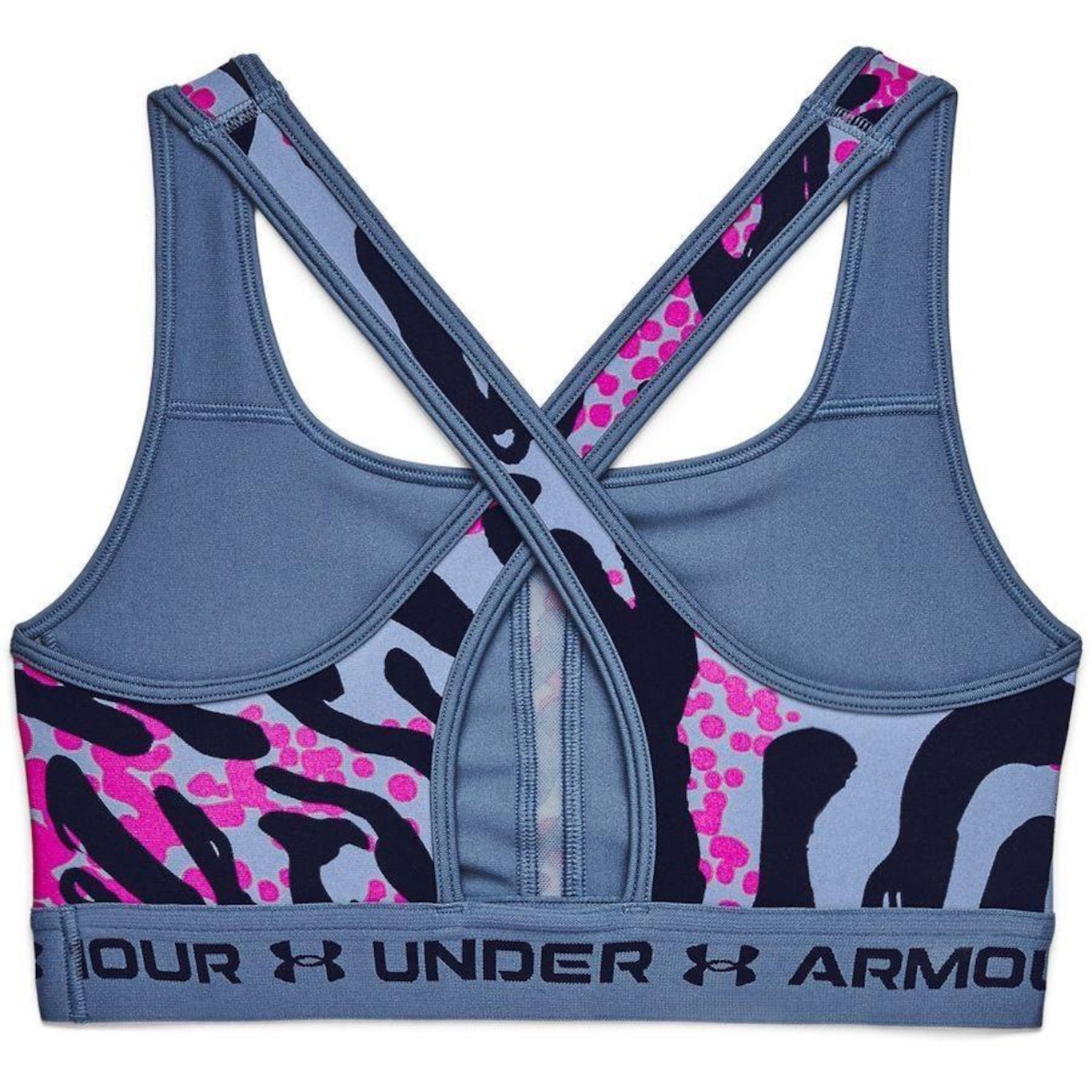 Top Fitness Under Armour Crossback Mid Print - Feminino - Foto 2