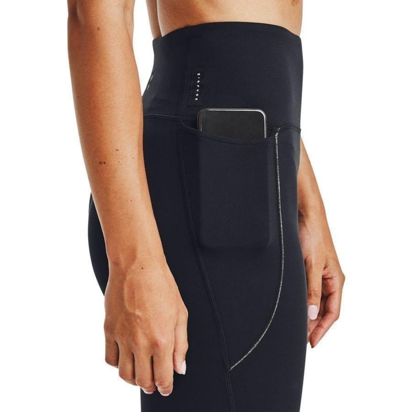 Calça Legging Esportiva Feminina Com Fio LYCRA® - Marrom