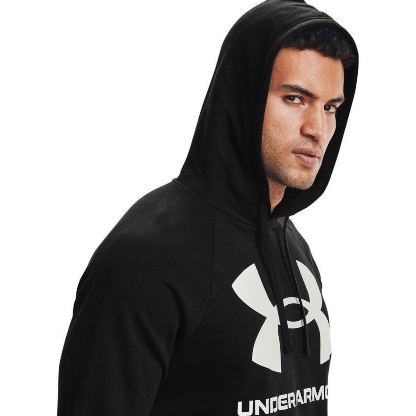 Blusão de Moletom com Capuz Under Armour Rival Fleece Big Logo HD - Masculino - Foto 4