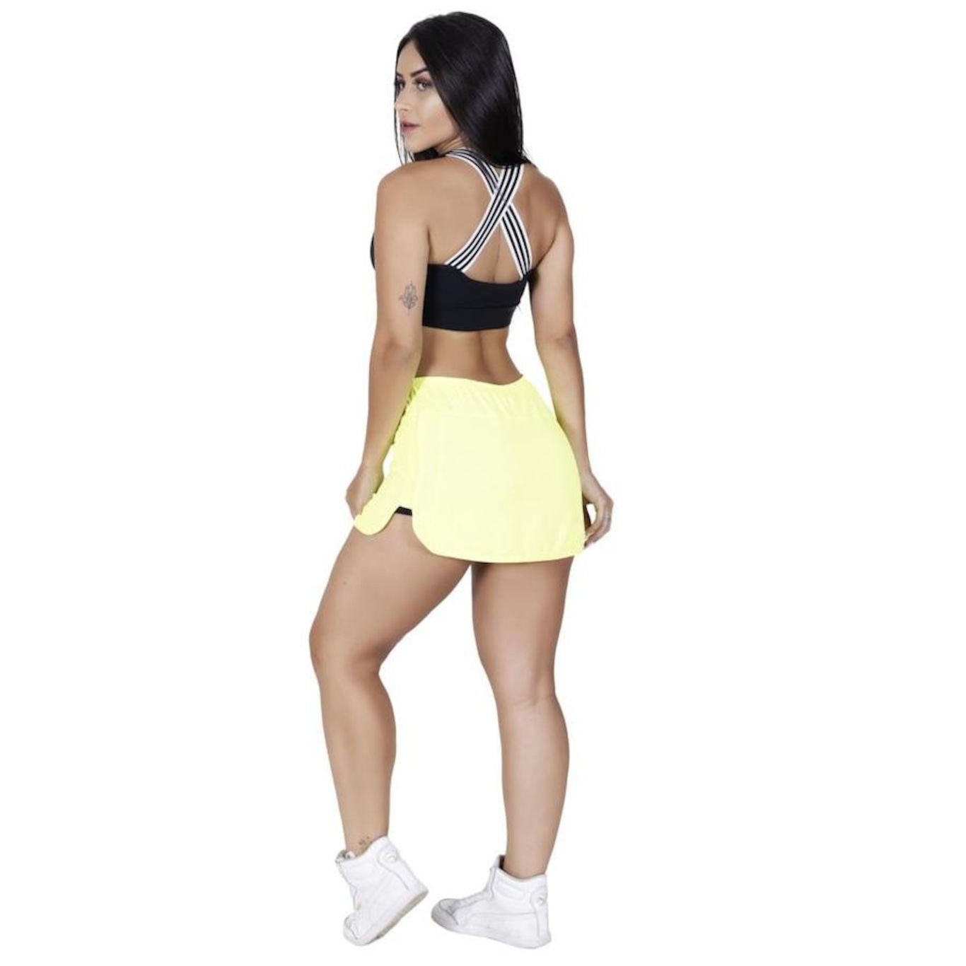 Short Saia Dry Orbis Fitness com Short Interno - Feminino - Foto 3