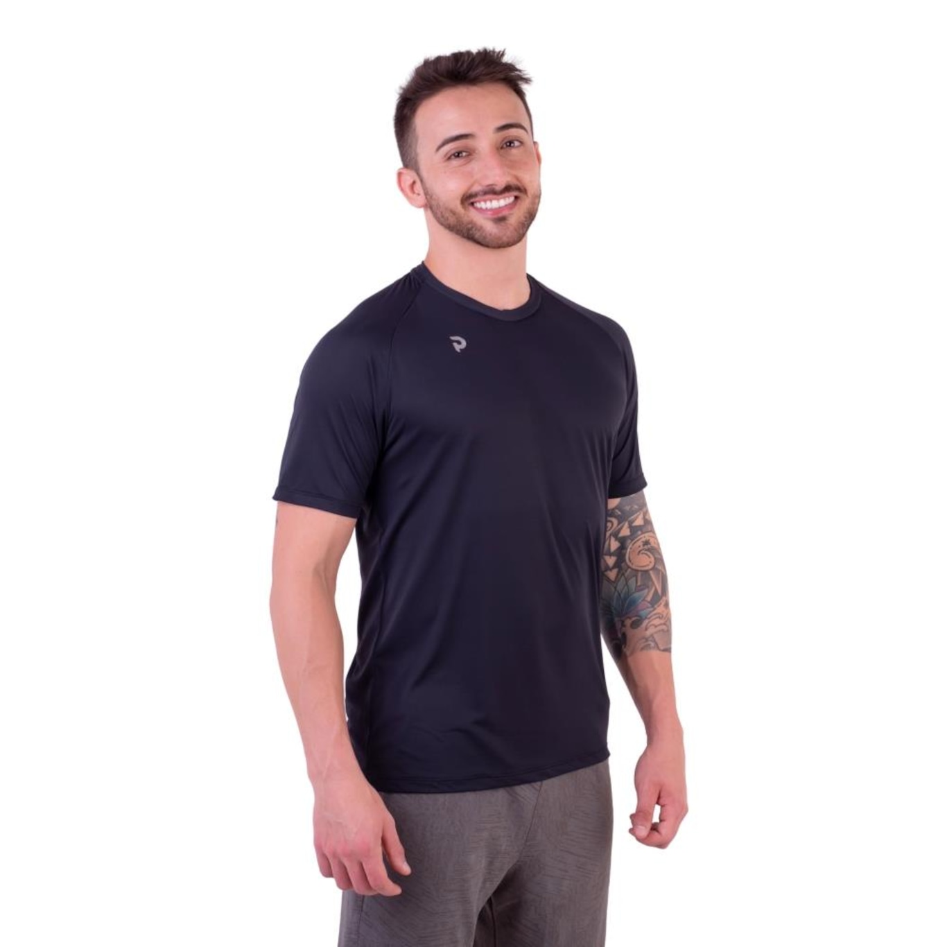 Camiseta Punnto Raglan Poliamida Solutio - Masculina - Foto 1