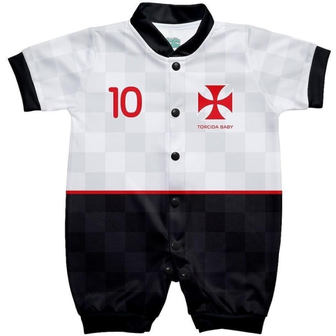 Macacão Torcida Baby Vasco 005 S - Infantil - Foto 2