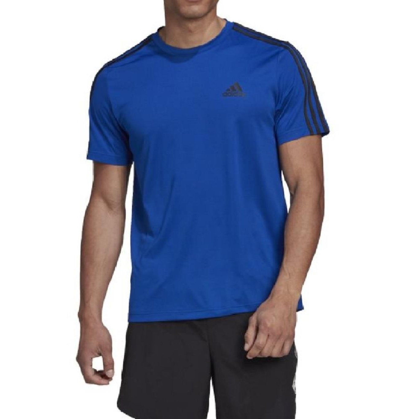 Camiseta adidas Ess 3S Performance - Masculina - Foto 1