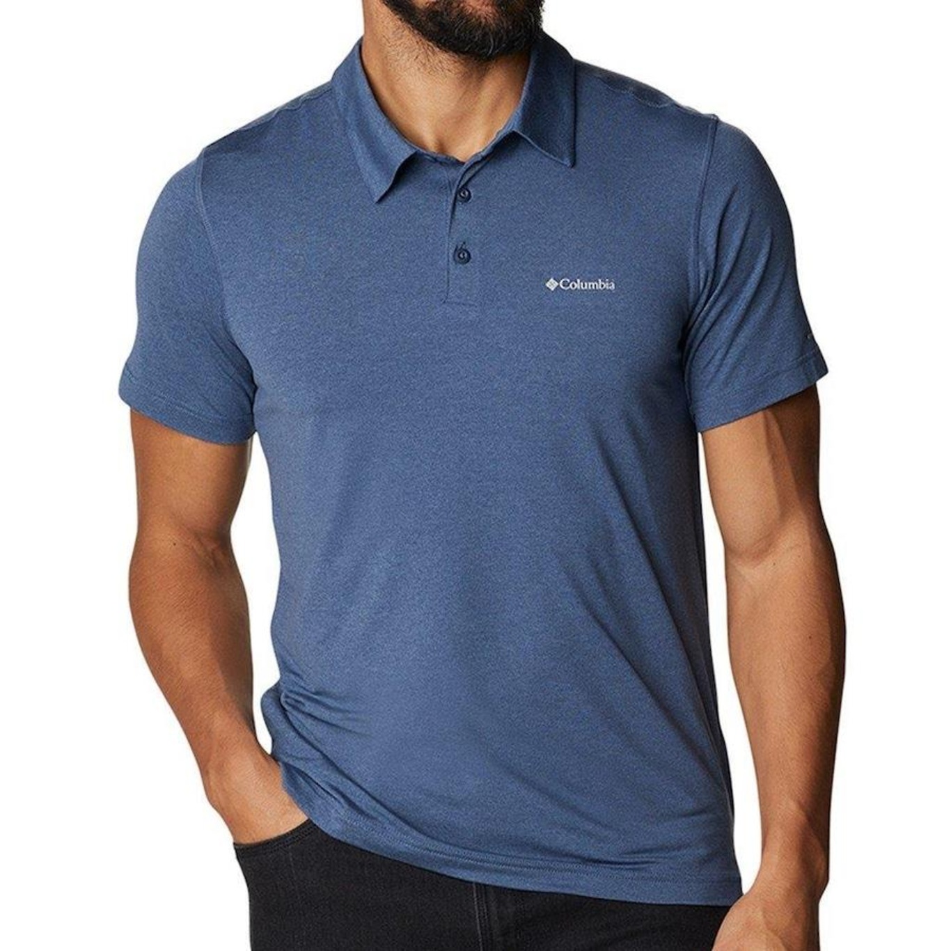 Camisa Polo Columbia Tech Trail - Masculina - Foto 1