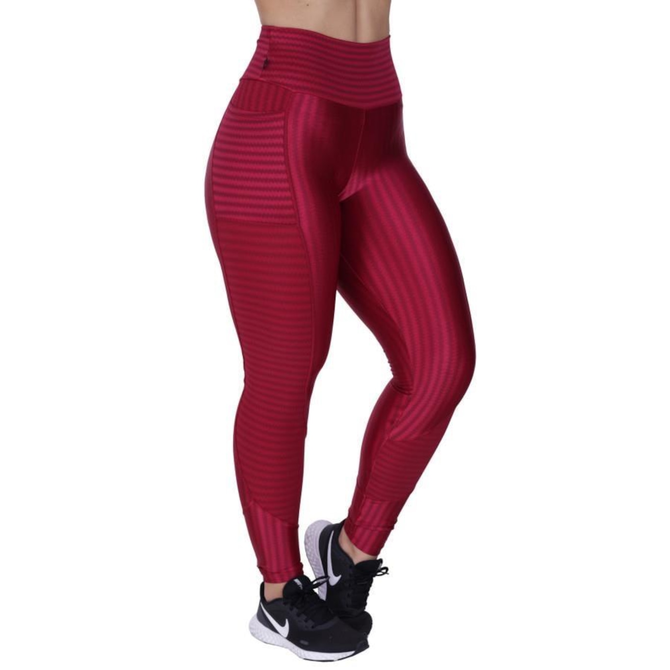 Calça Legging Orbis Fitness Cirre 3D Brilho - Feminina - Foto 3