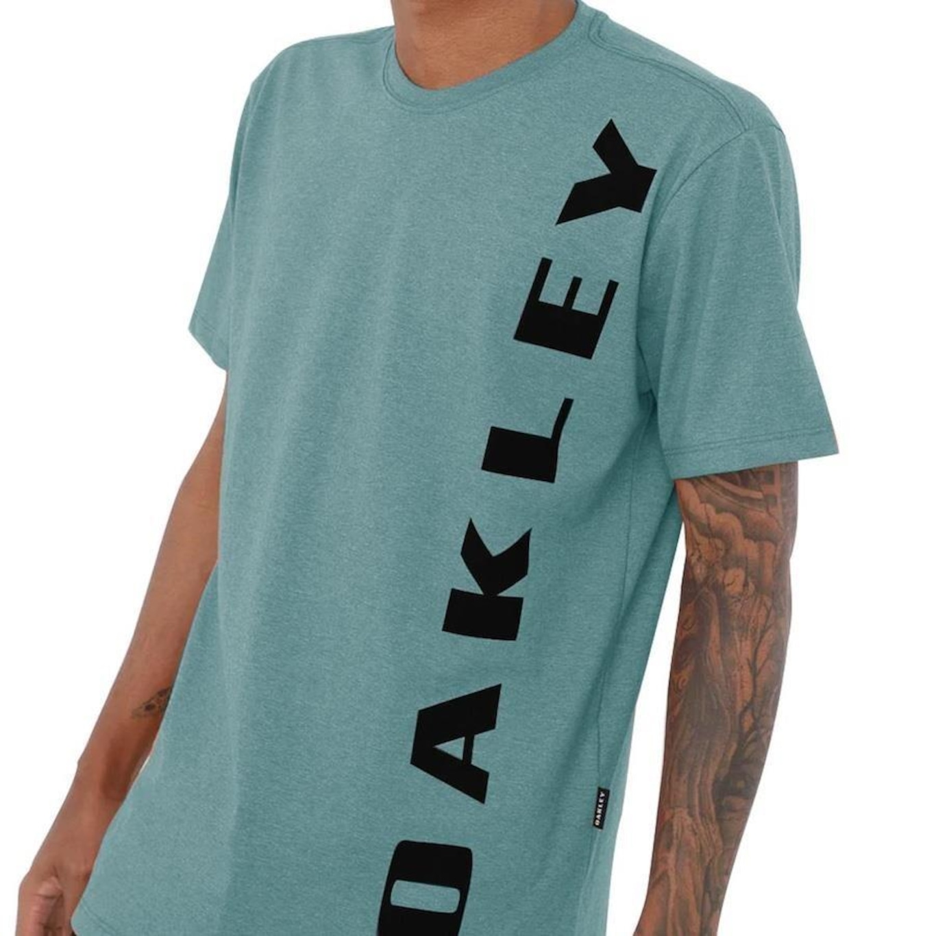 Camiseta Oakley Big Bark Tee Lead - Masculina - Foto 3