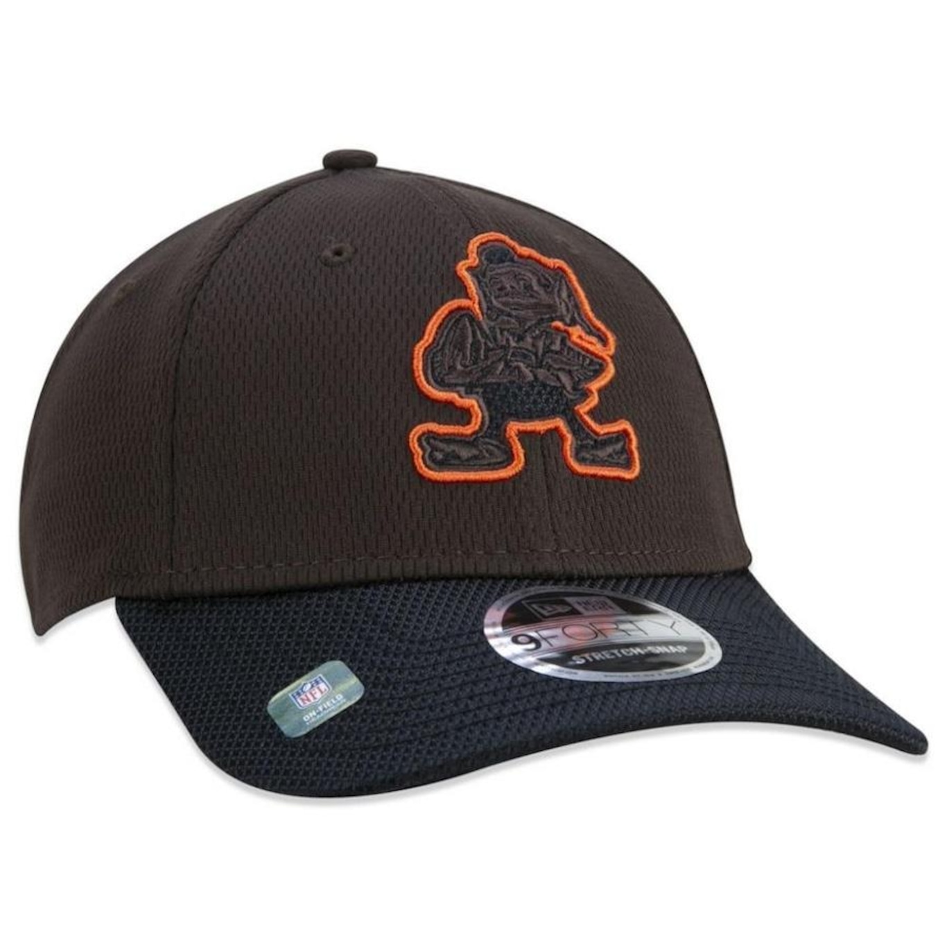 Boné Aba Curva New Era Cleveland Browns 940 NFL 21 Sideline Road - Snapback - Adulto - Foto 4