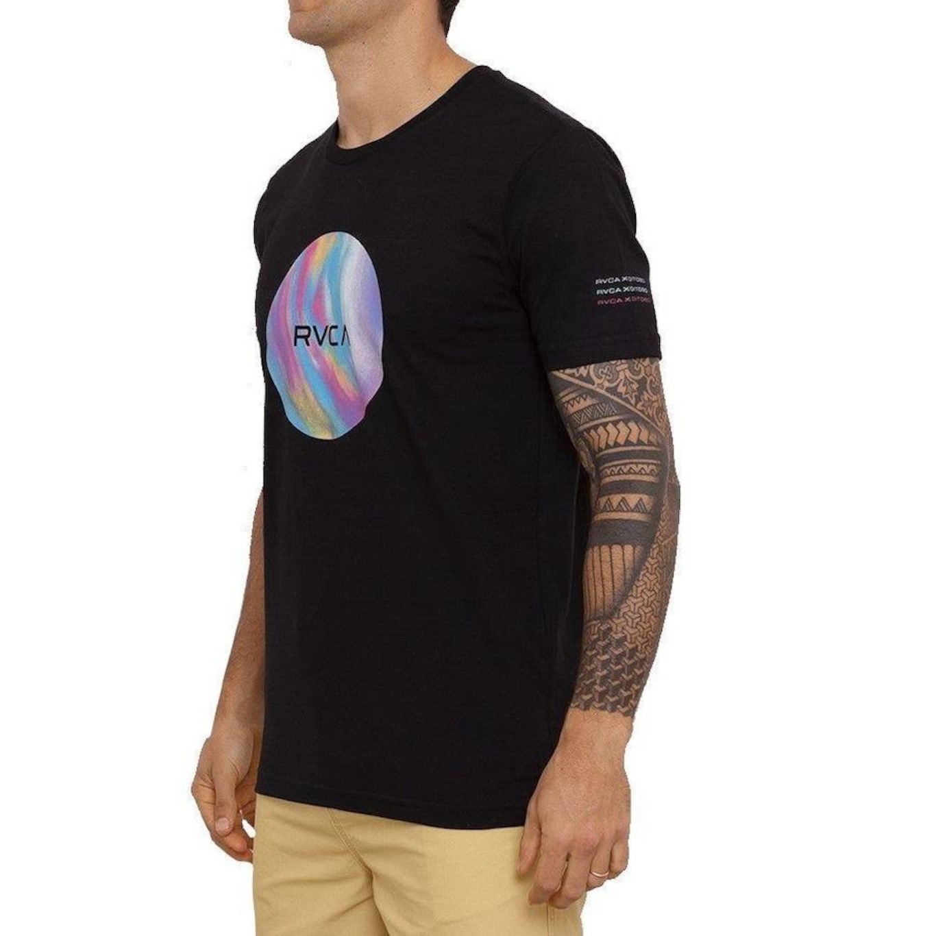 Camiseta RVCA Oito80 Frame - Masculina - Foto 3