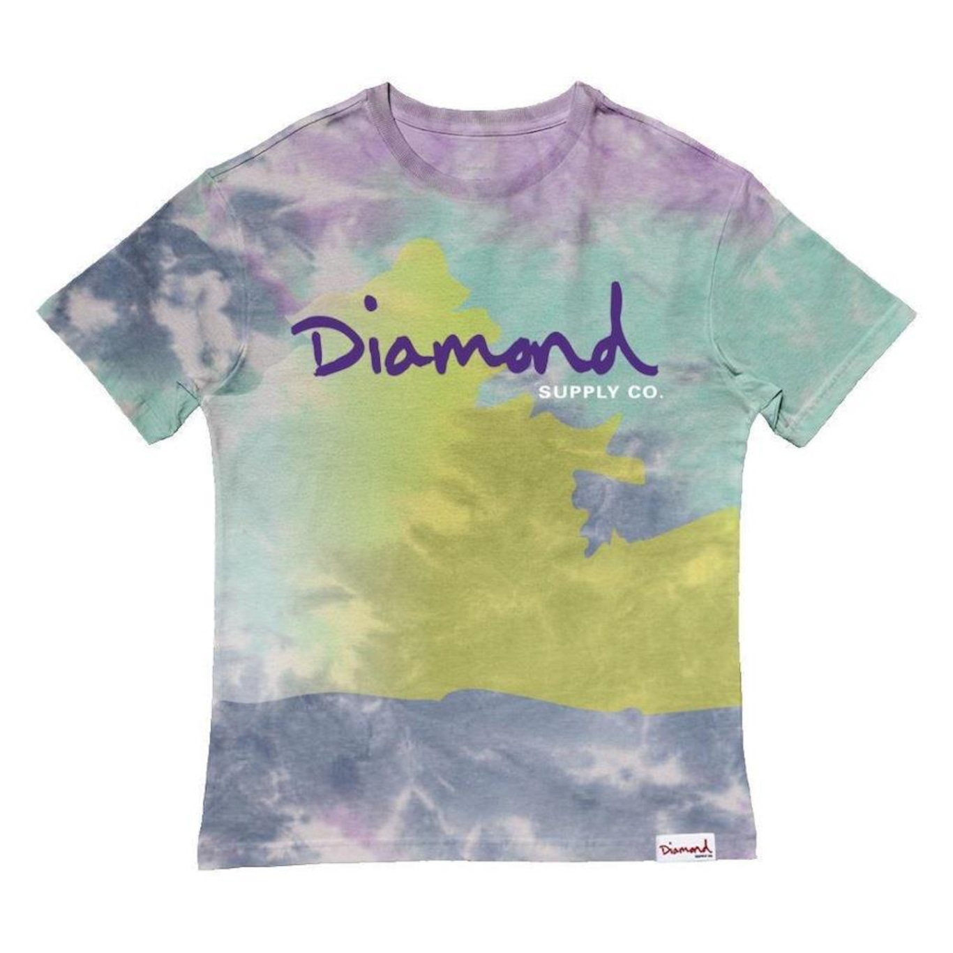 Camiseta Diamond Og Script Tie Dye - Masculina - Foto 1