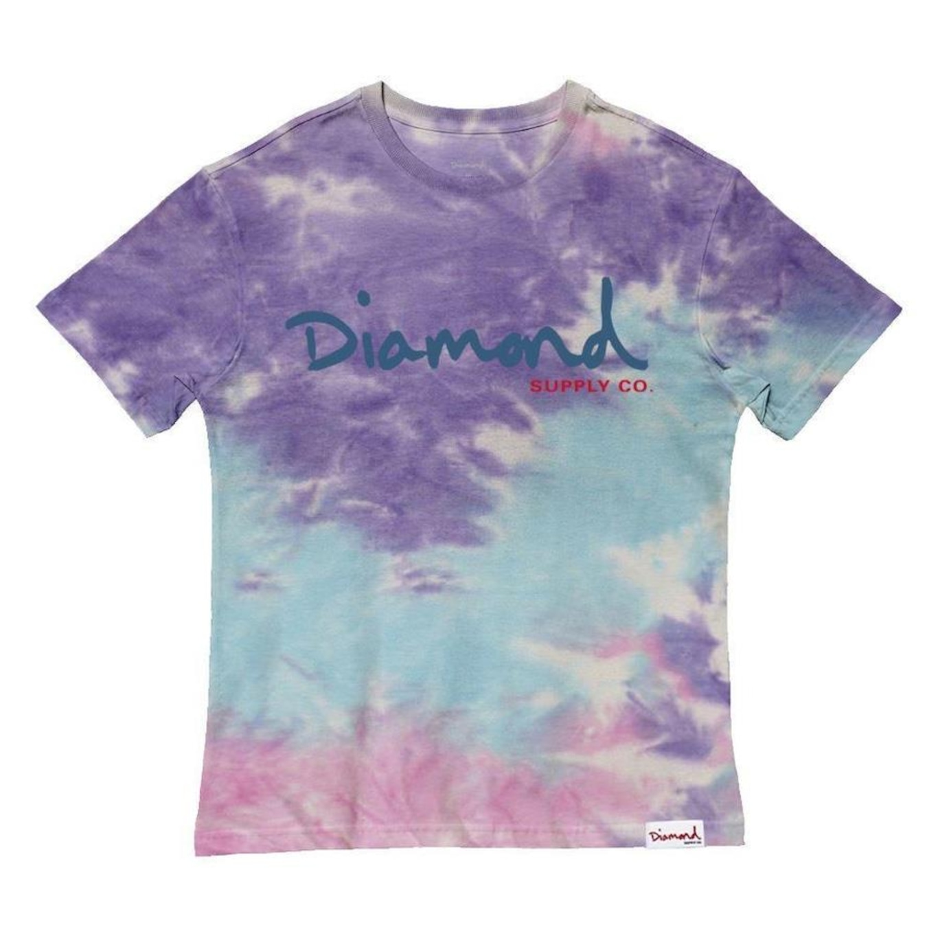 Camiseta Diamond Og Script Tie Dye - Masculina - Foto 1