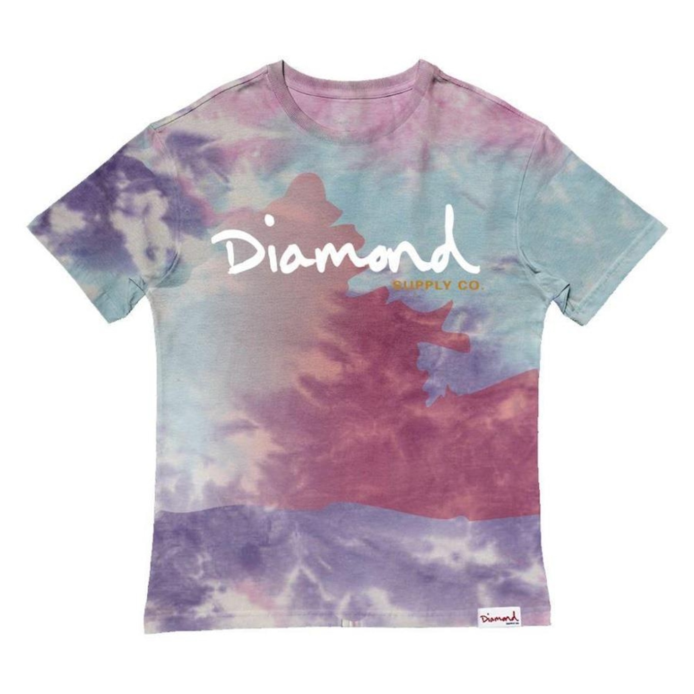 Camiseta Diamond Og Script Tie Dye - Masculina - Foto 1