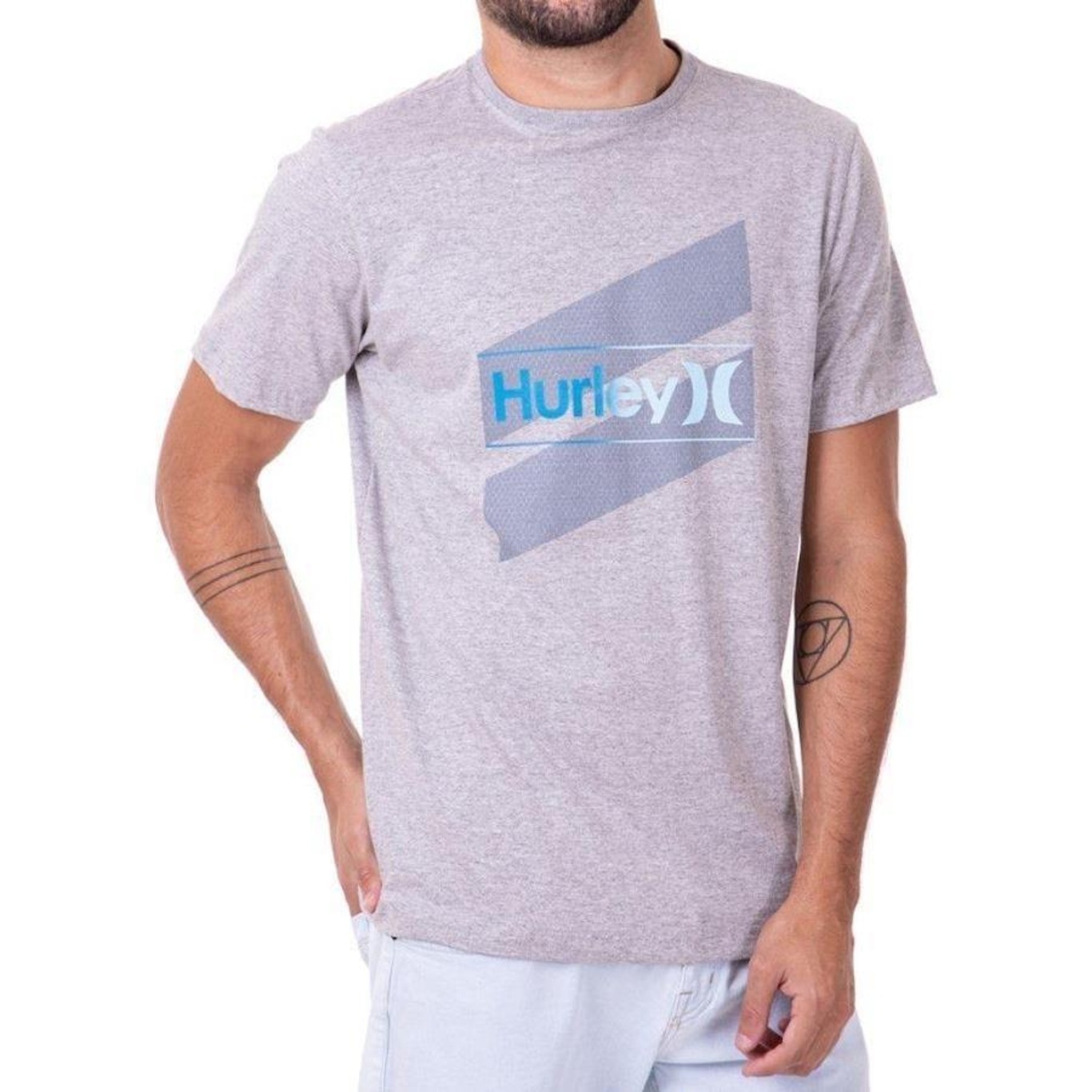 Camiseta Hurley Slash - Masculina - Foto 1