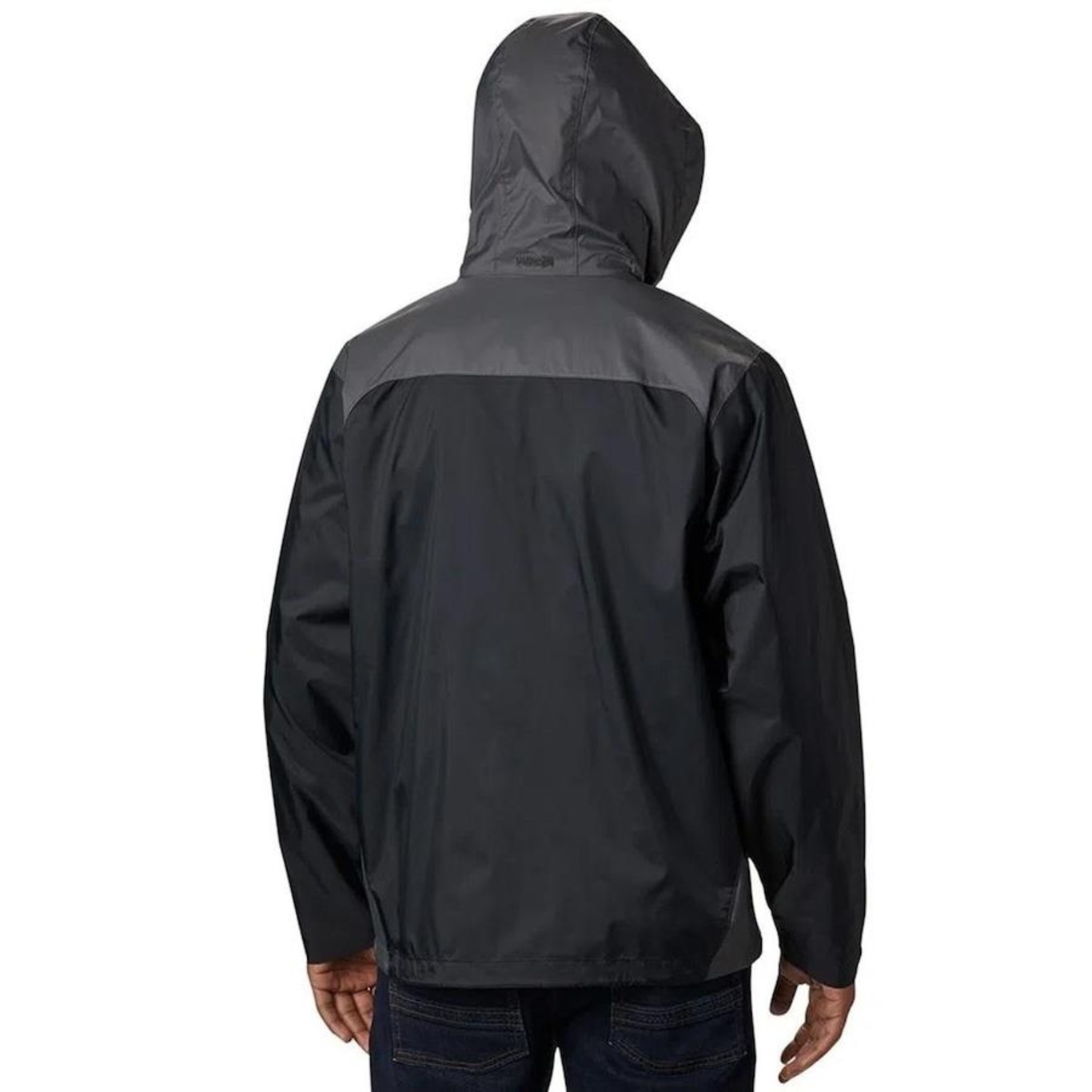 Columbia Heren Big and Tall Glennaker Lake regenjas met rits aan de voorkant, Small, Zwart/Grill