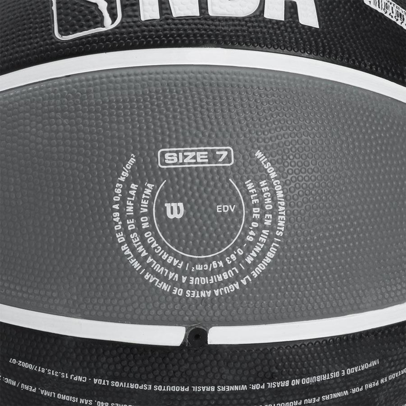 Bola de Basquete Wilson NBA Team Tribute Brooklyn Nets Tam7 - Foto 5